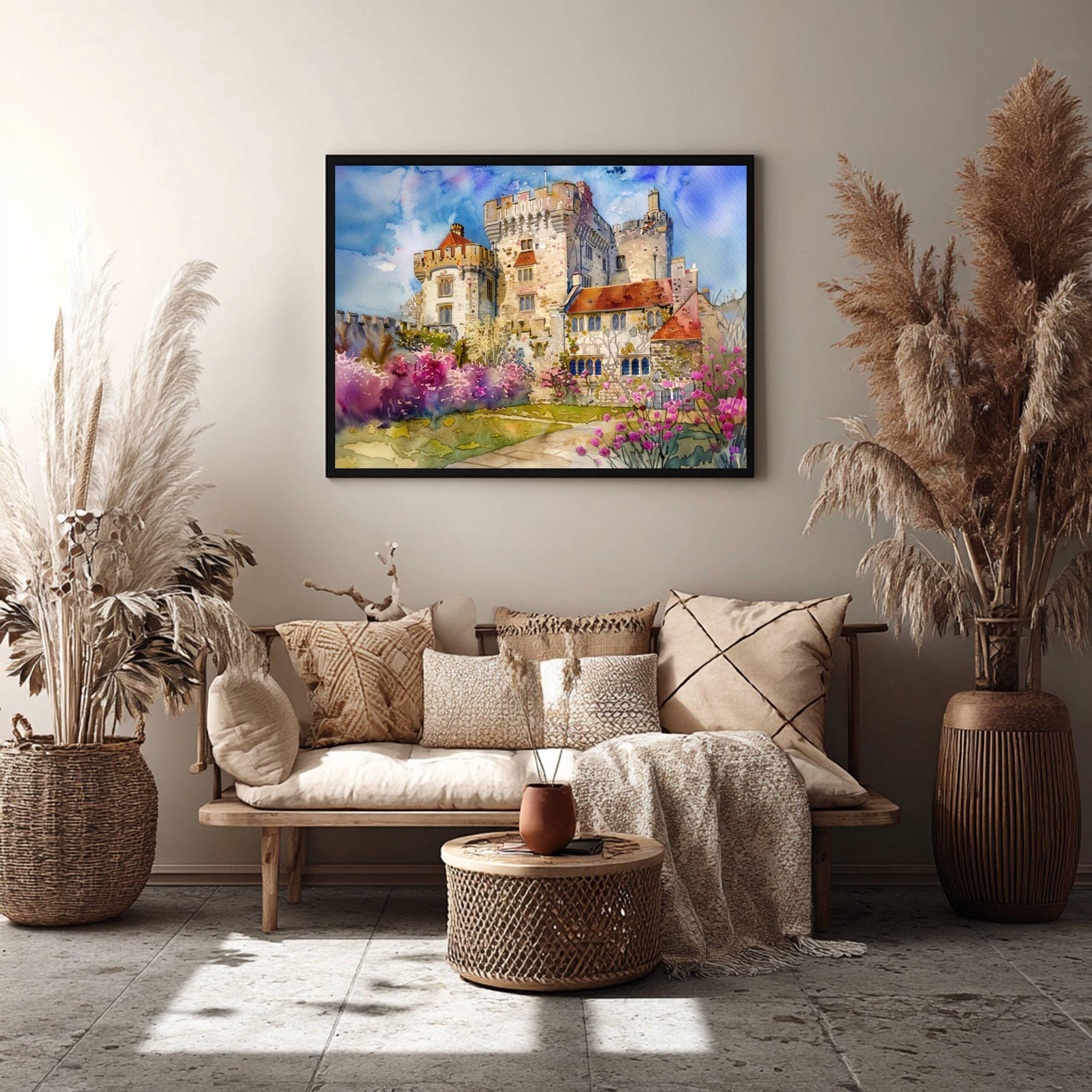 Hever Castle Kent England Watercolor Print: United Kingdom Travel Art Poster - Image 5