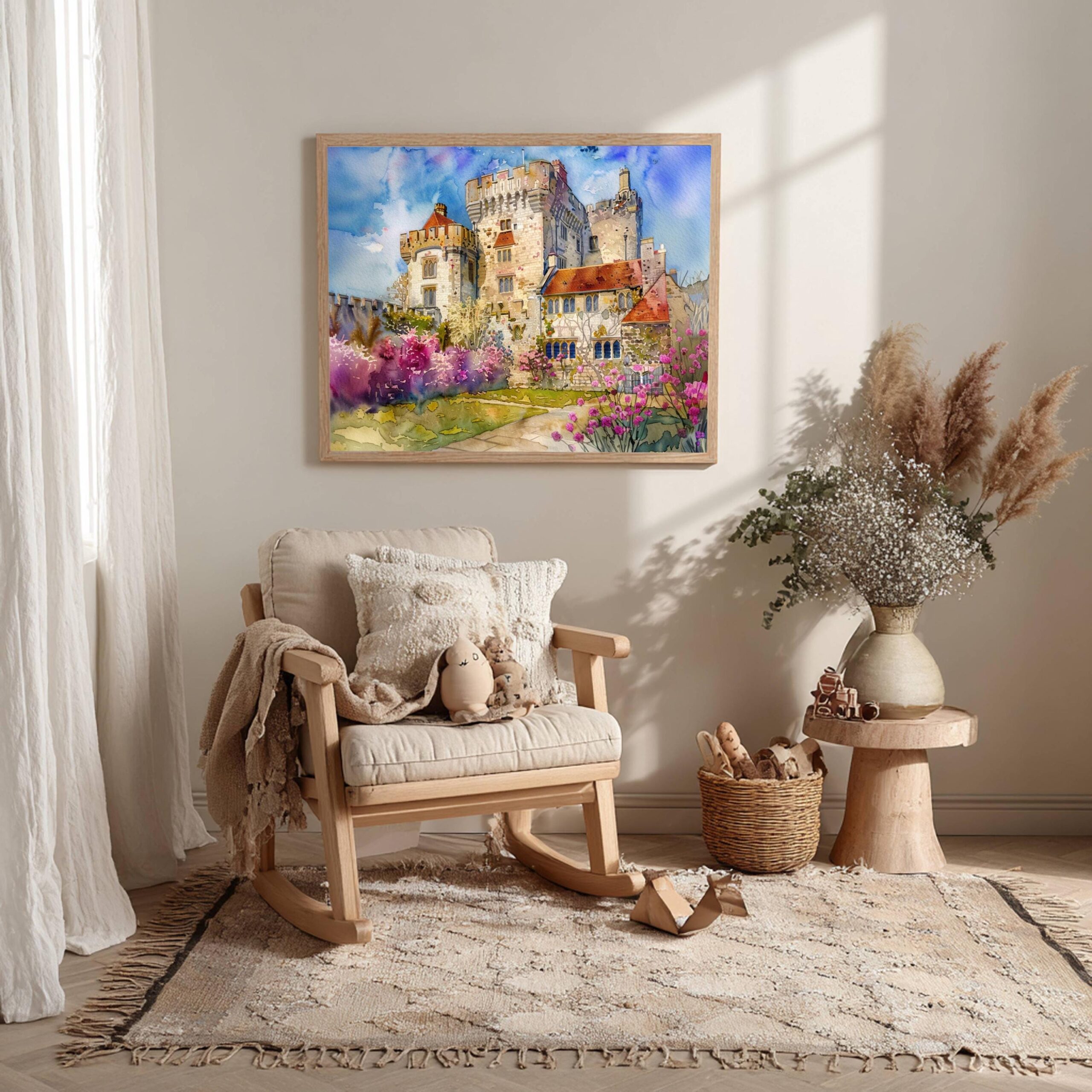 Hever Castle Kent England Watercolor Print: United Kingdom Travel Art Poster - Image 10