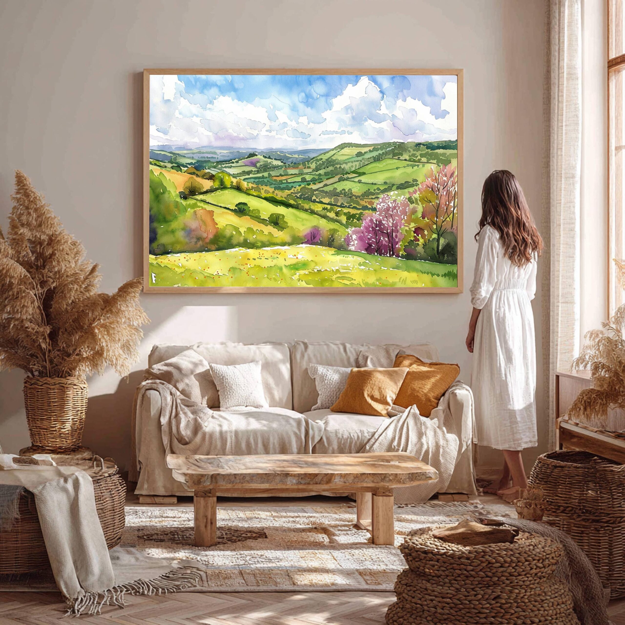 The Shropshire Hills England Watercolor Print: United Kingdom Travel Art Poster - Image 7