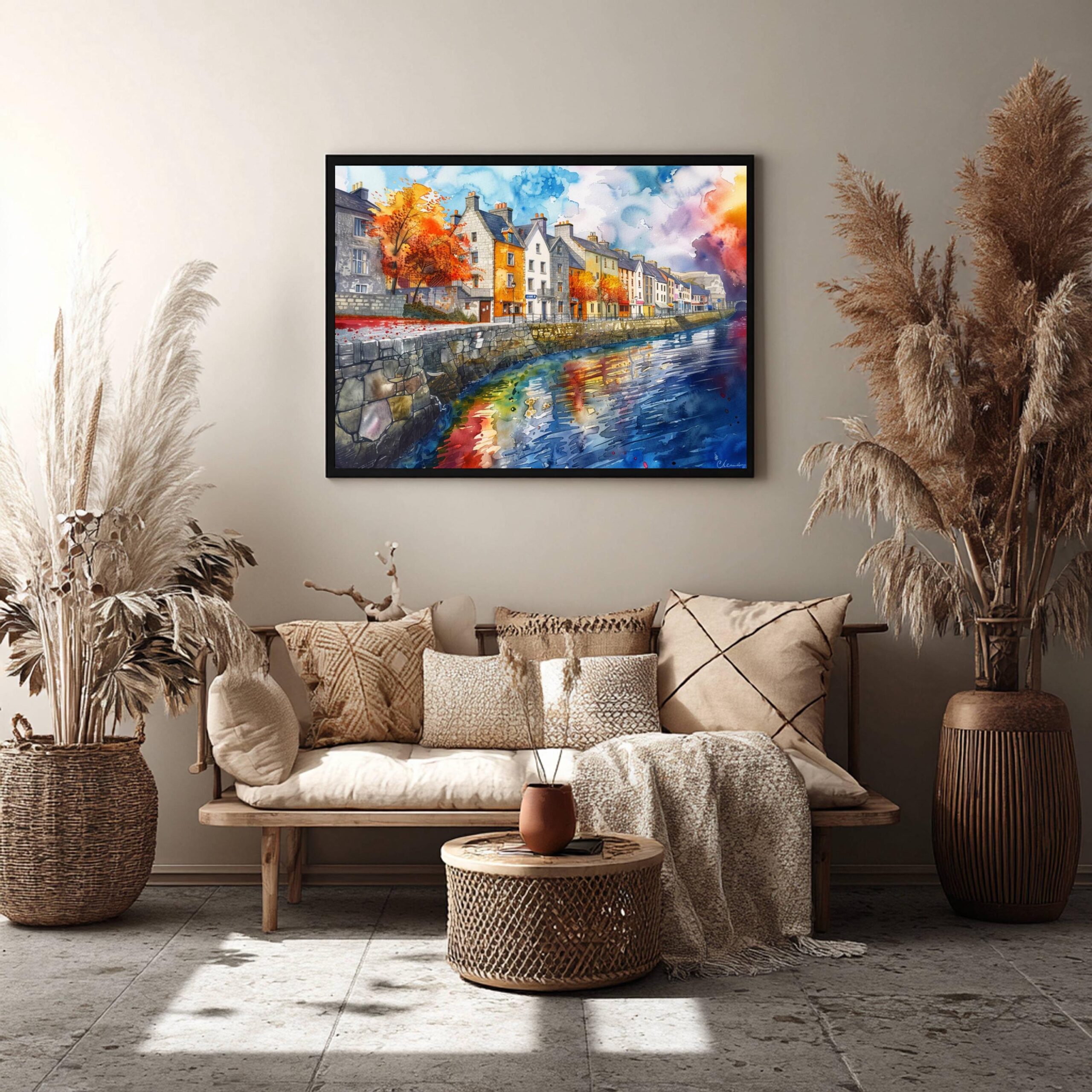 City of Galway Republic of Ireland Watercolor Print: Europe Travel Art Poster - Image 8