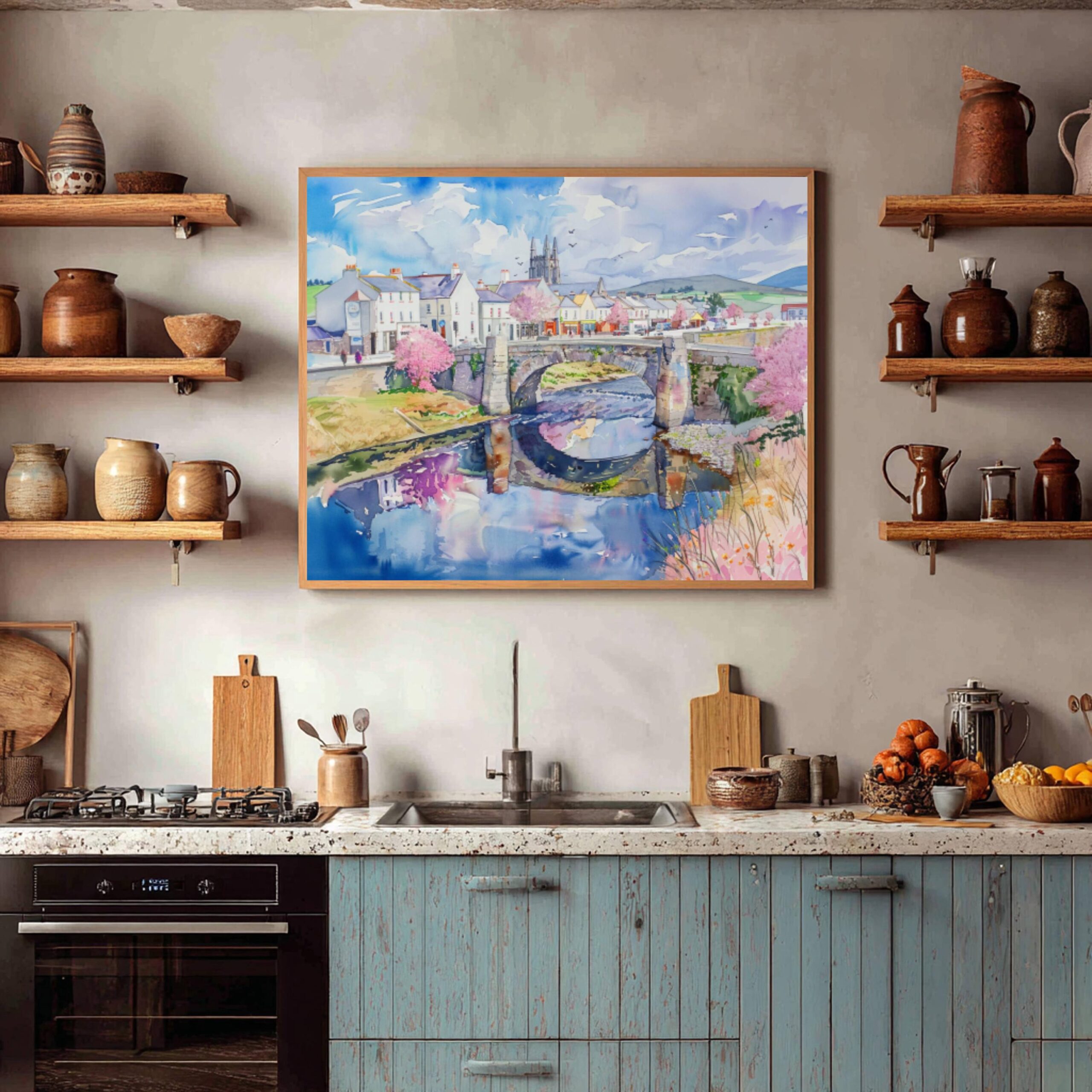 City of Sligo Republic of Ireland Watercolor Print: Europe Travel Art Poster - Image 8