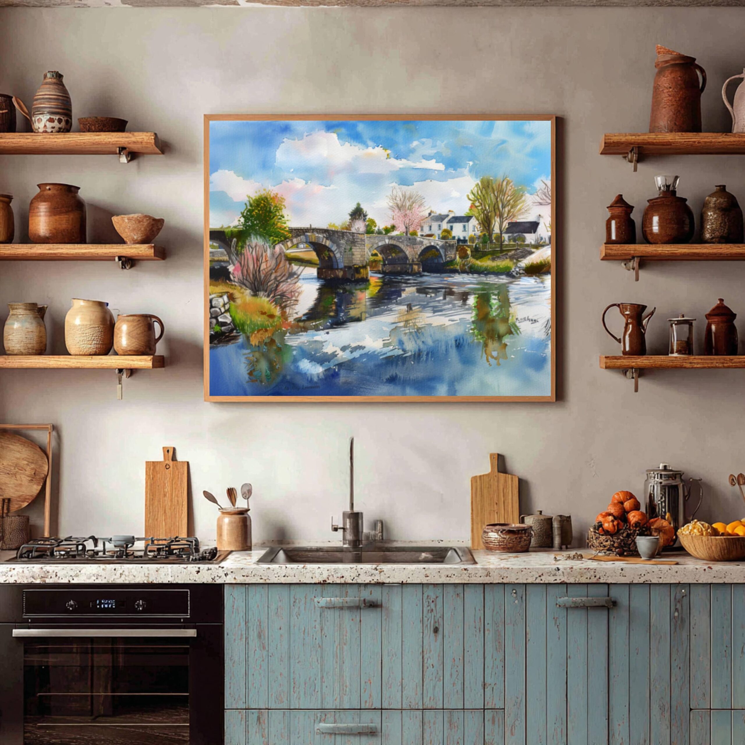 City of Limerick Republic of Ireland Watercolor Print: Europe Travel Art Poster - Image 3