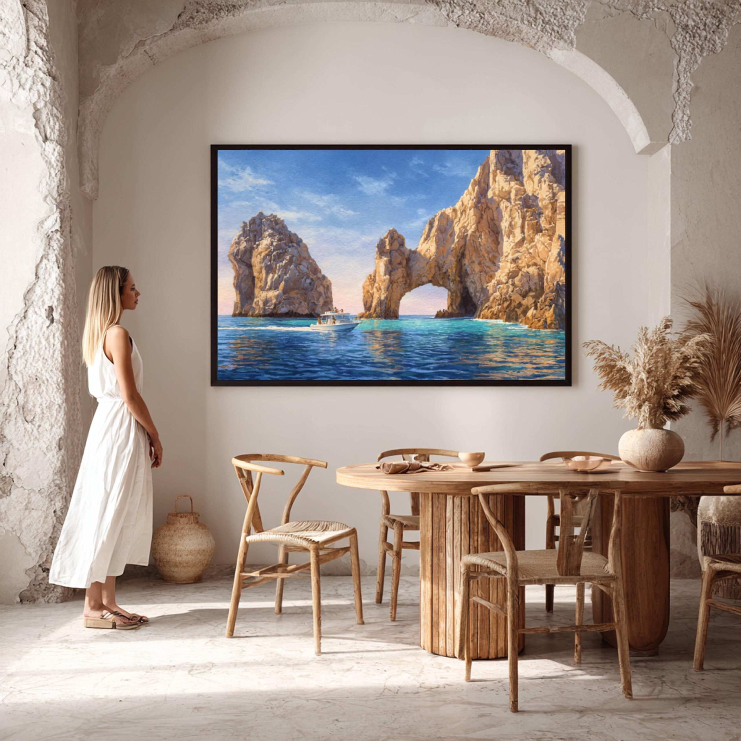 Arch of Cabo San Lucas Mexico Watercolor Print: North America Travel Art Poster - Image 6