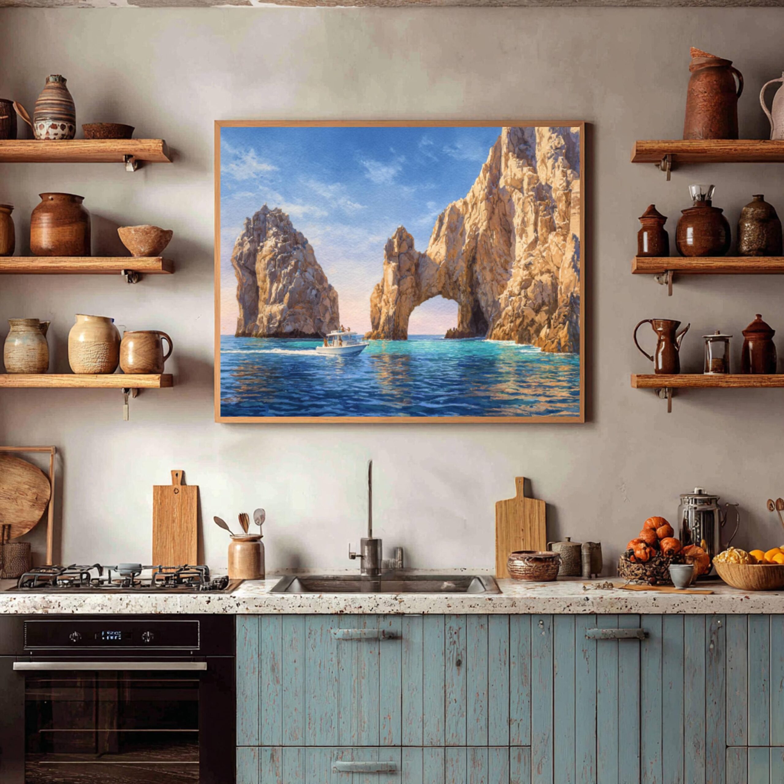 Arch of Cabo San Lucas Mexico Watercolor Print: North America Travel Art Poster - Image 7