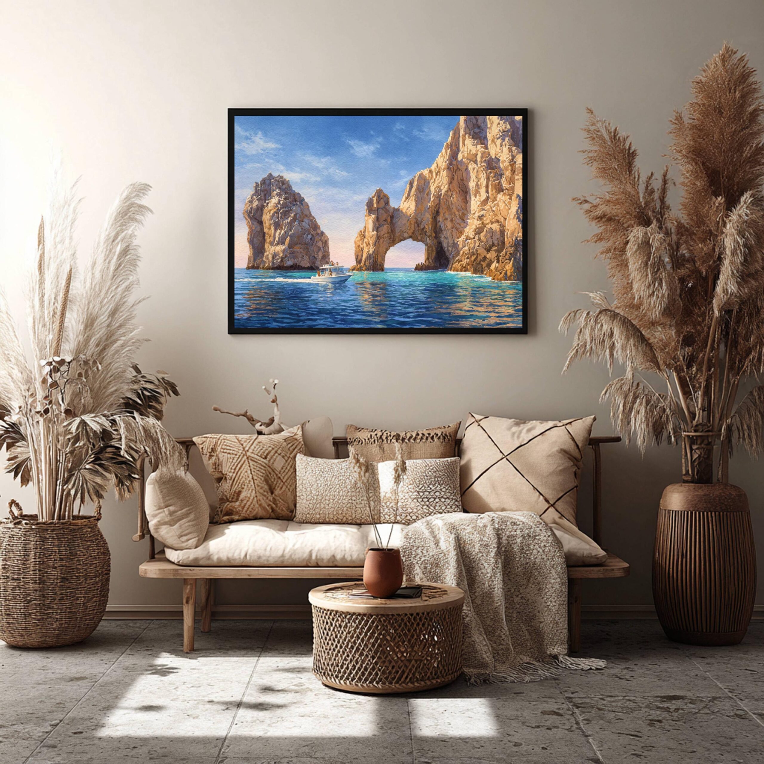 Arch of Cabo San Lucas Mexico Watercolor Print: North America Travel Art Poster - Image 9