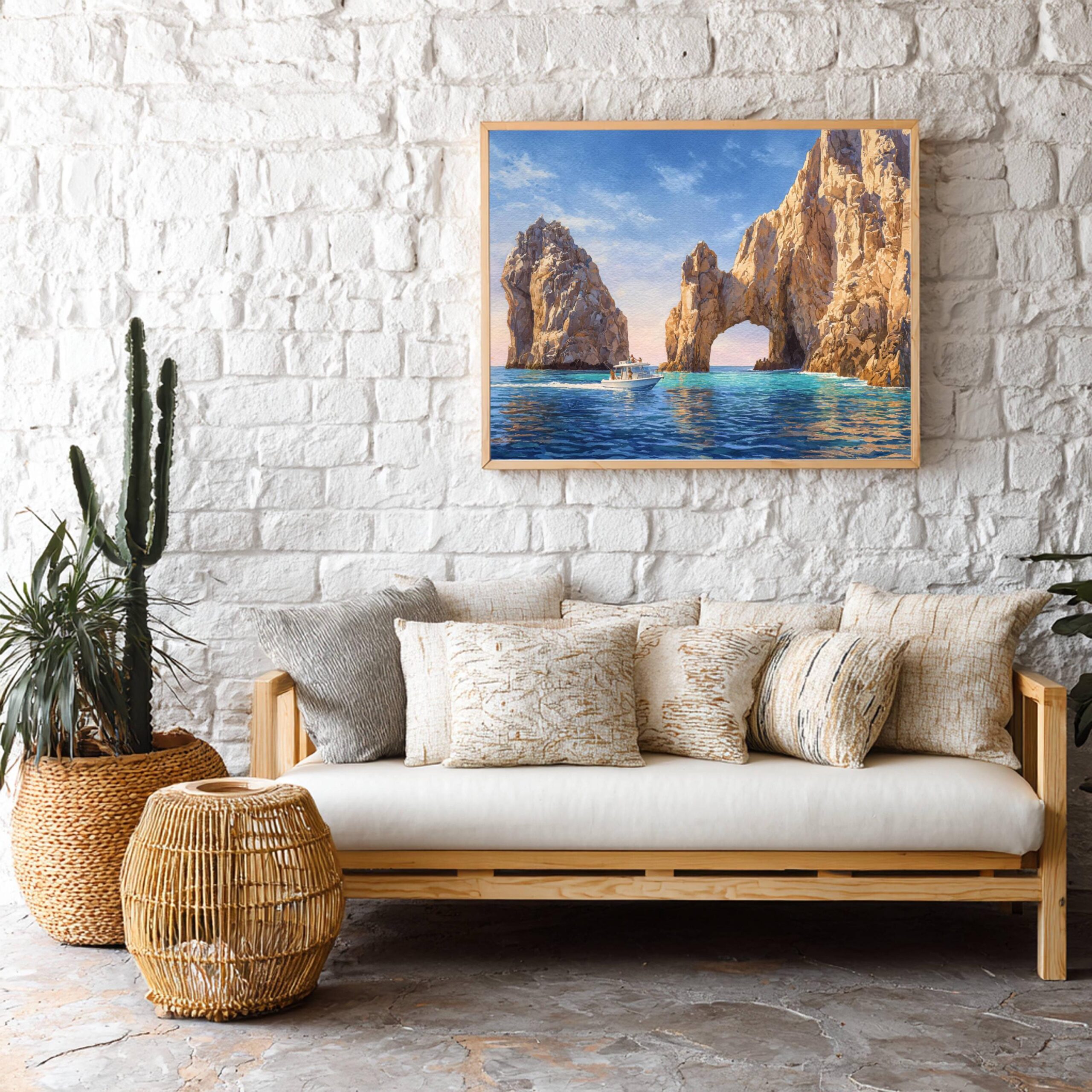 Arch of Cabo San Lucas Mexico Watercolor Print: North America Travel Art Poster - Image 5