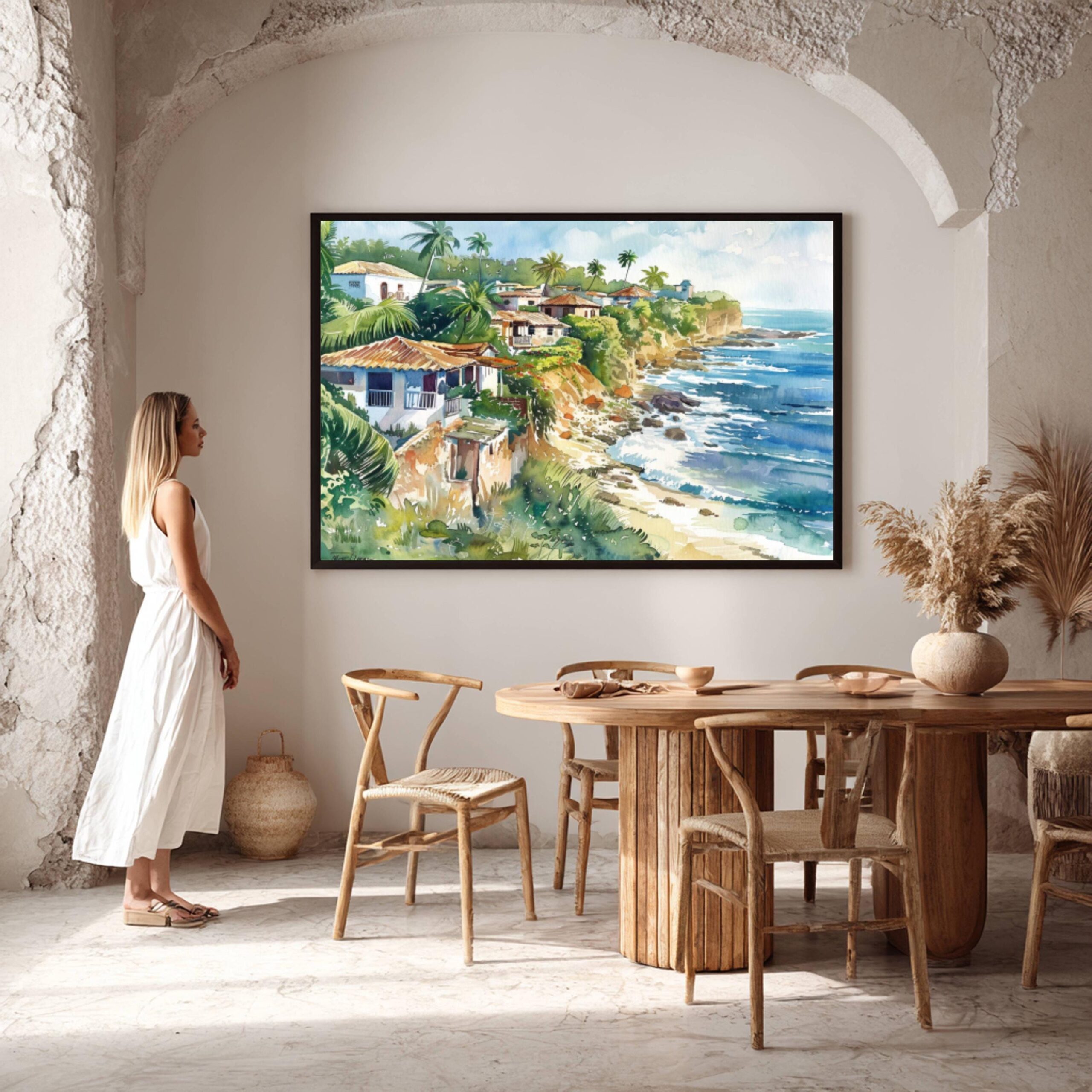 Puerto Rico Caribbean Watercolor: Travel Art Poster - Image 2
