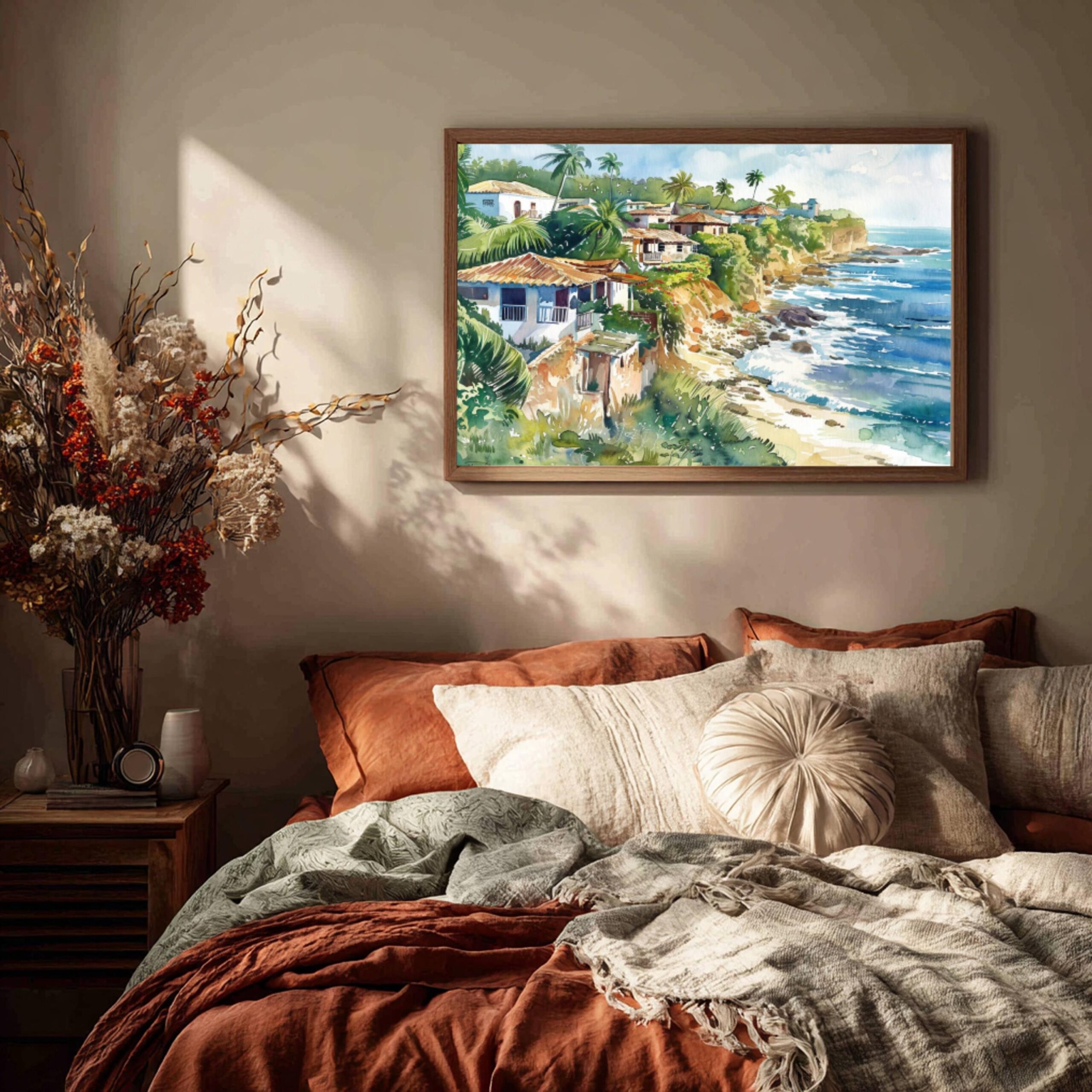 Puerto Rico Caribbean Watercolor: Travel Art Poster - Image 9