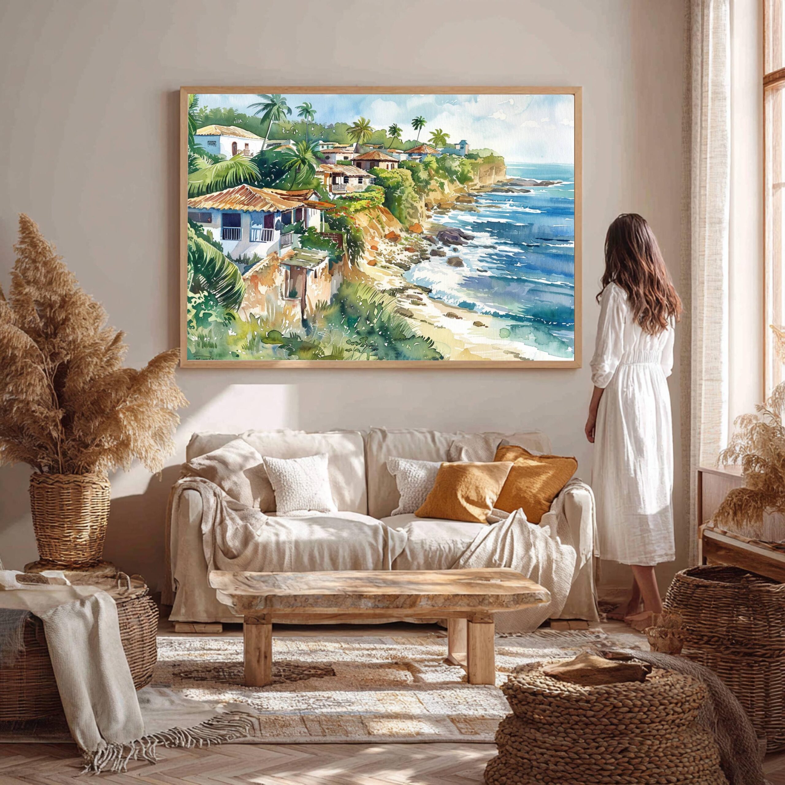 Puerto Rico Caribbean Watercolor: Travel Art Poster - Image 7
