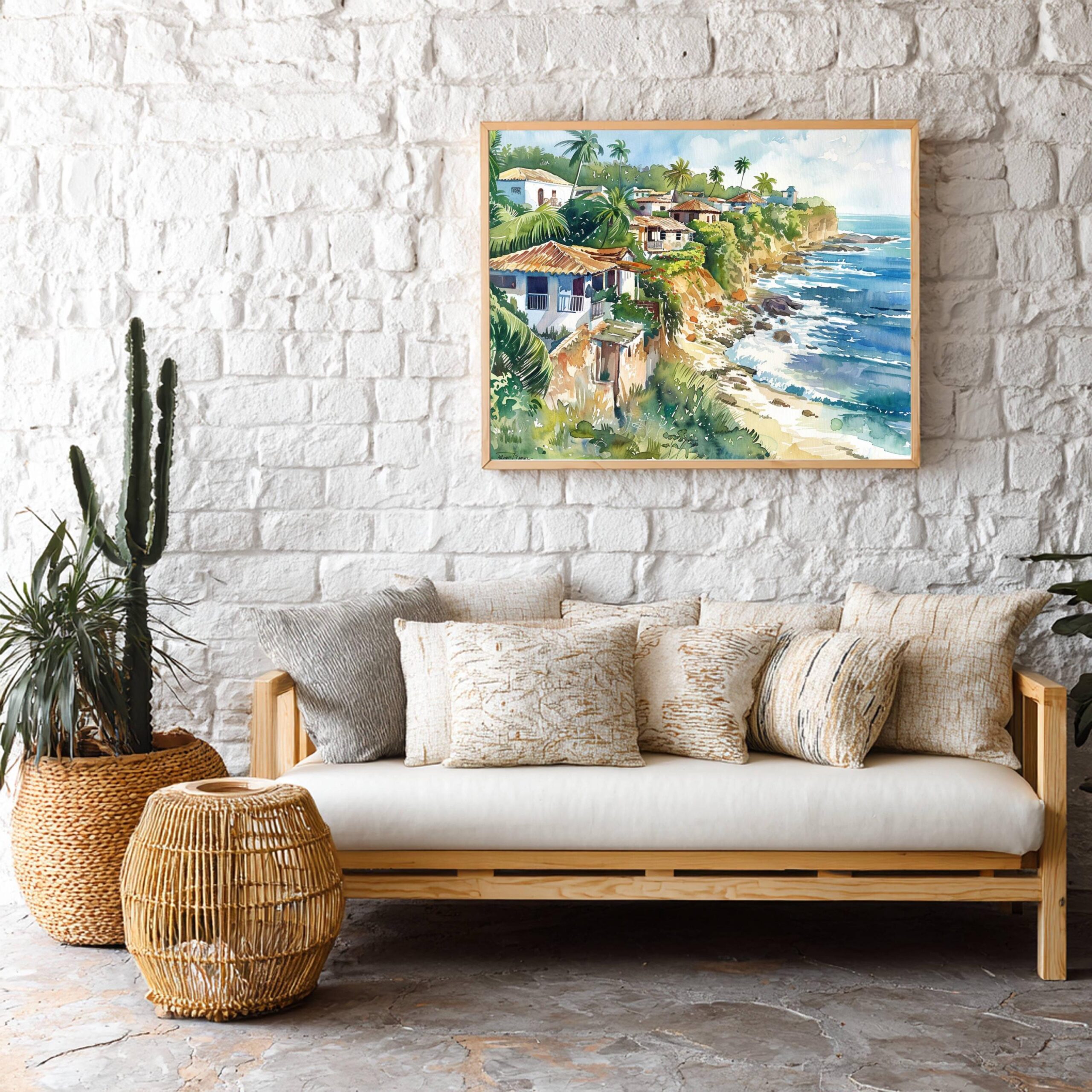 Puerto Rico Caribbean Watercolor: Travel Art Poster - Image 6