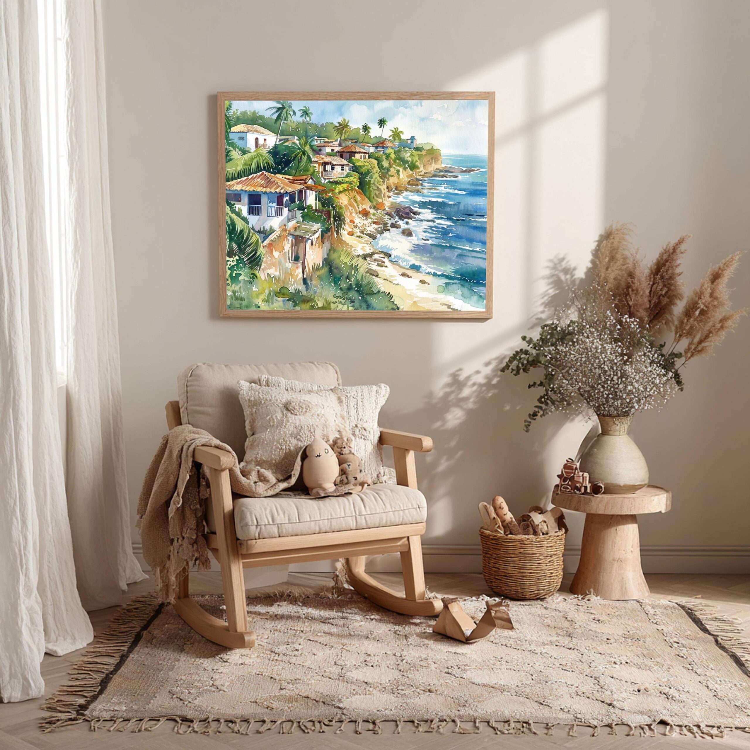 Puerto Rico Caribbean Watercolor: Travel Art Poster - Image 3