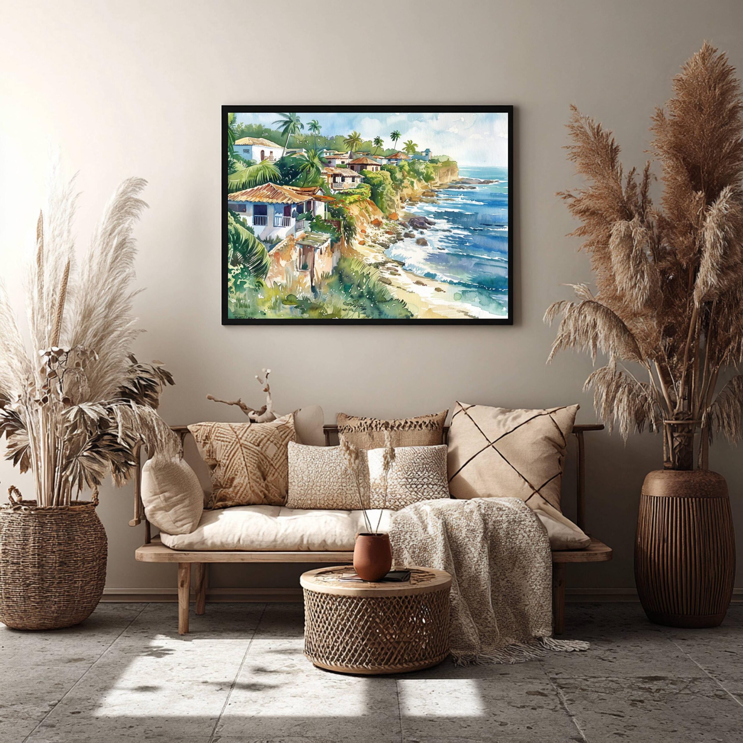 Puerto Rico Caribbean Watercolor: Travel Art Poster - Image 5