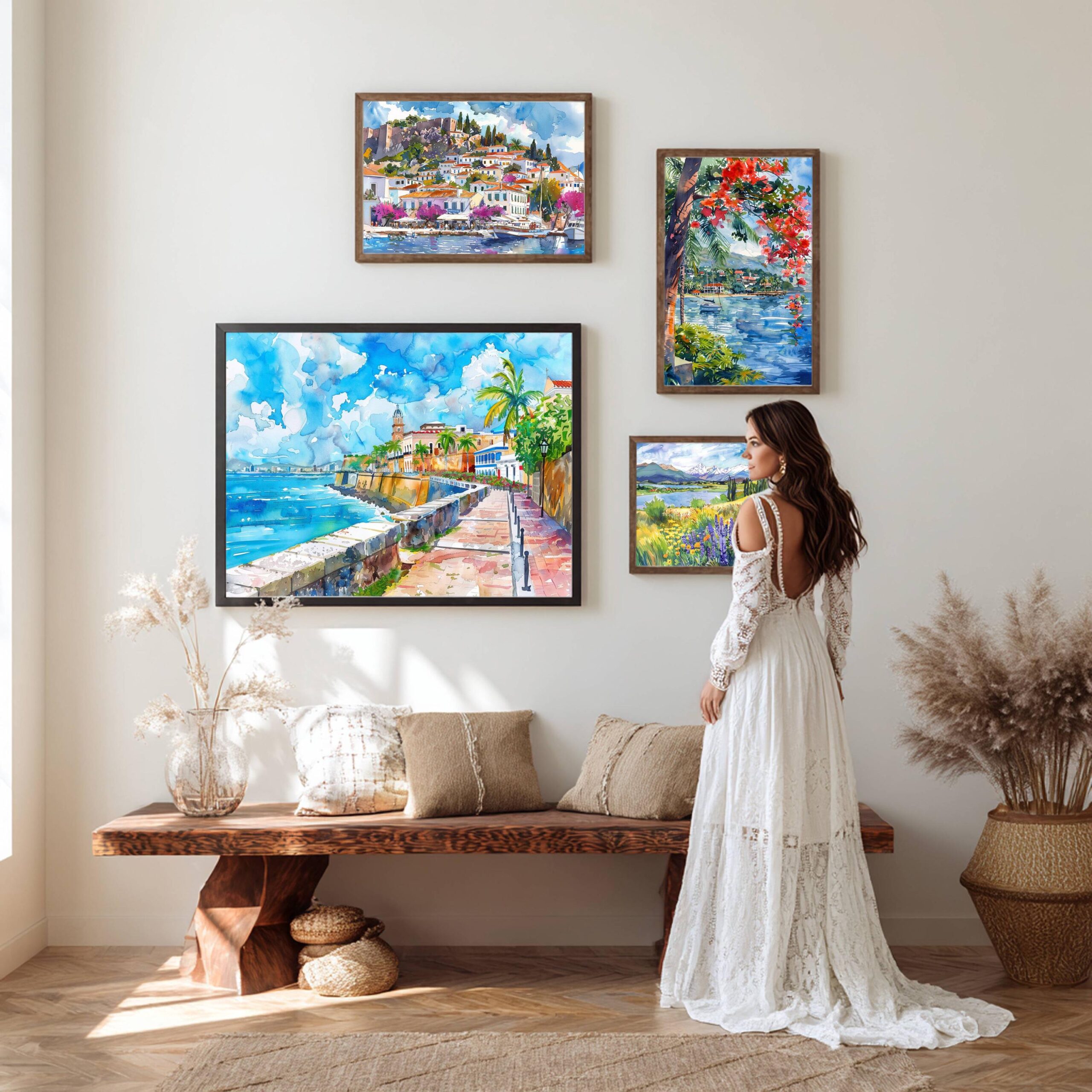 San Juan Puerto Rico Caribbean Watercolor: Travel Art Poster - Image 10