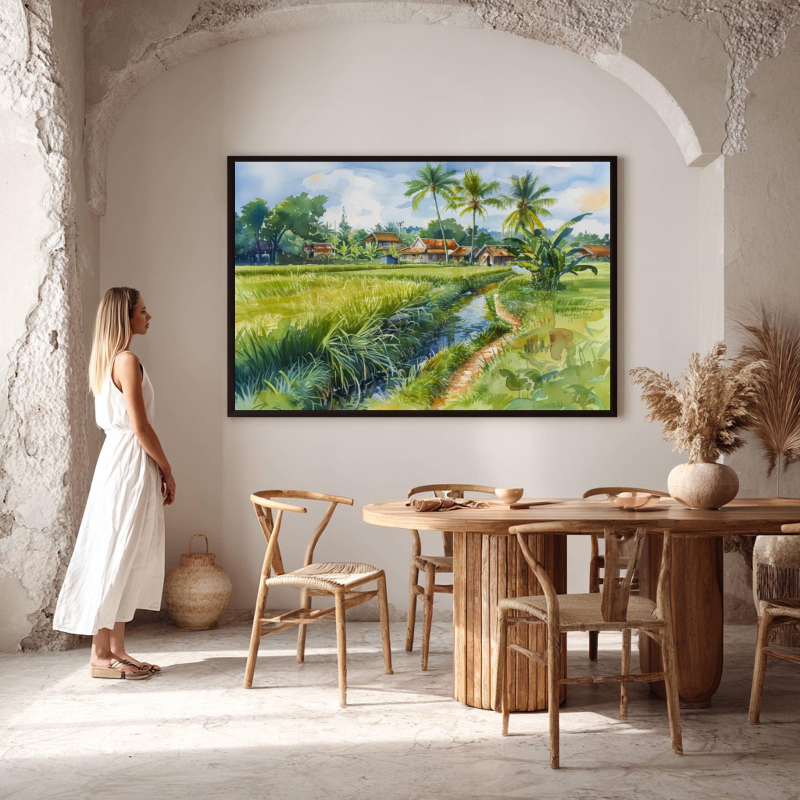 Cambodia Asia Watercolor: Asian Travel Art Poster - Image 7