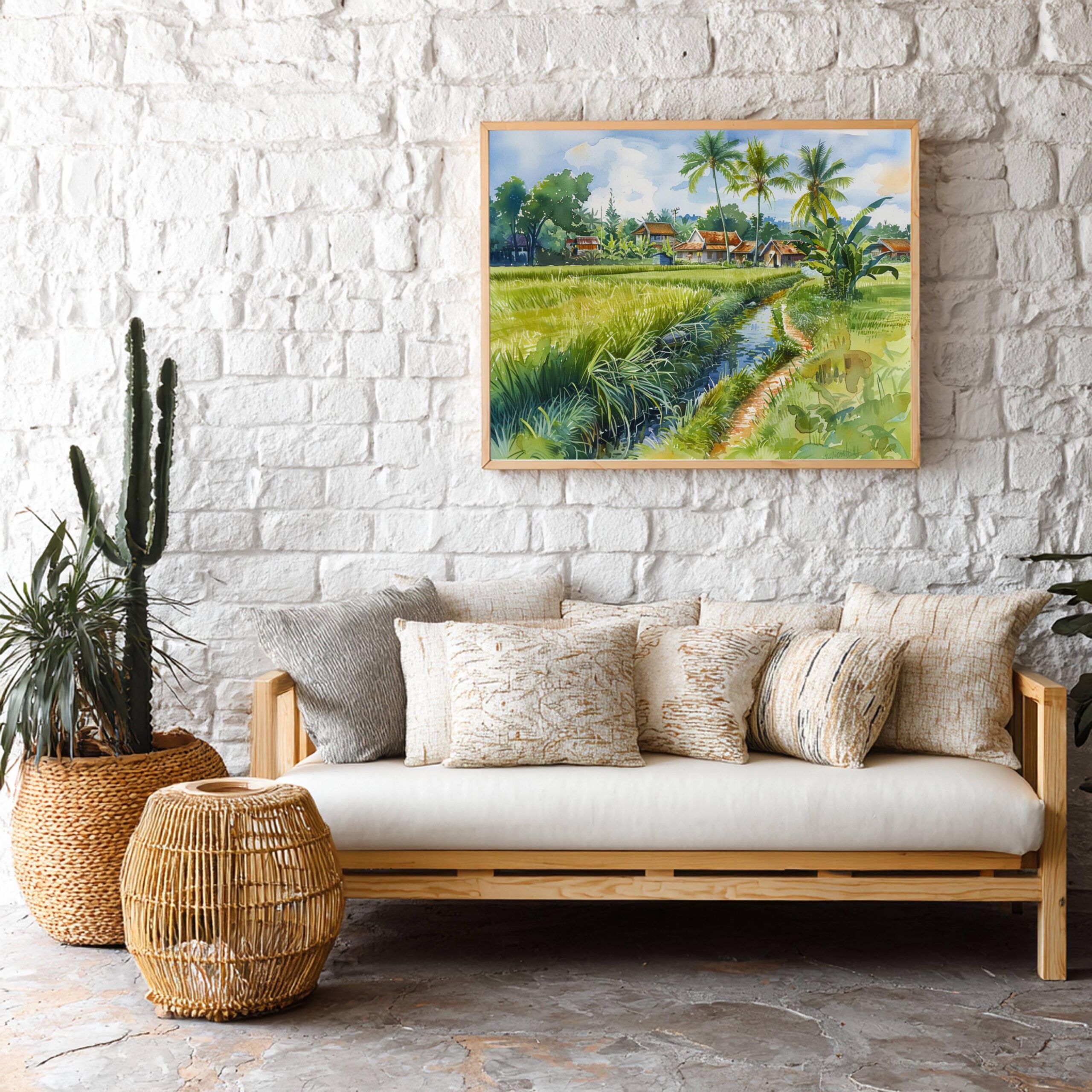 Cambodia Asia Watercolor: Asian Travel Art Poster - Image 6