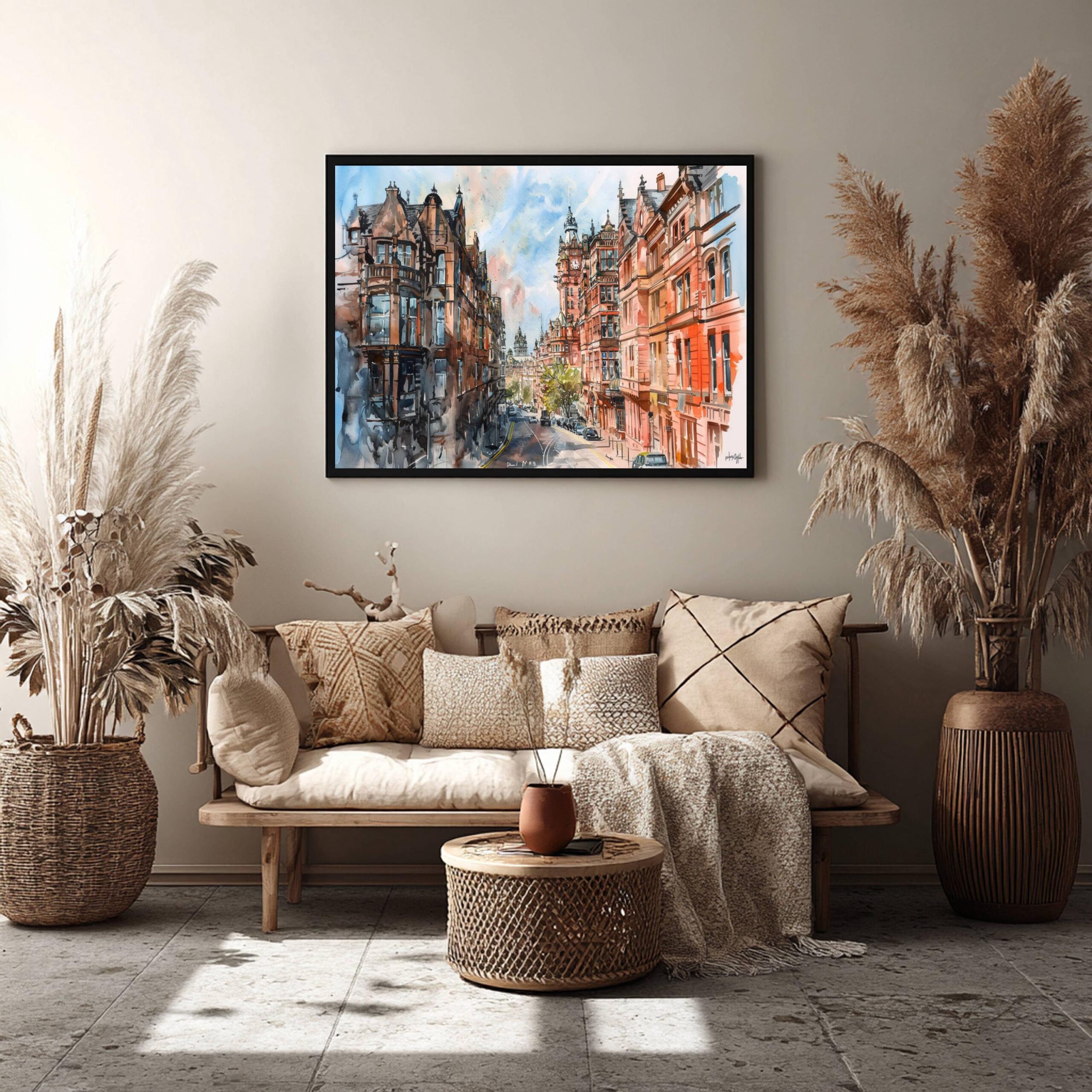Glasgow Scotland Watercolor: Scottish Travel Art Poster - Image 5