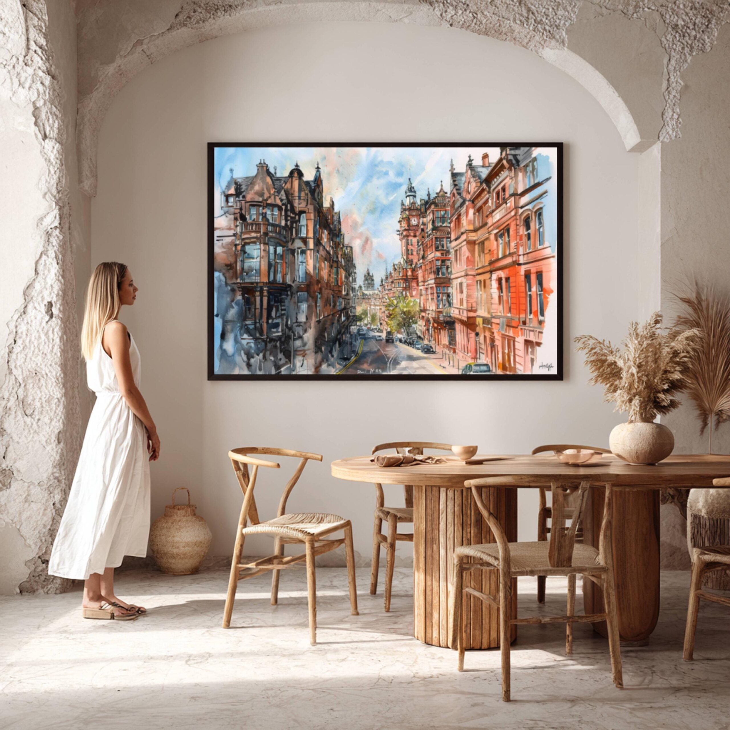 Glasgow Scotland Watercolor: Scottish Travel Art Poster - Image 6