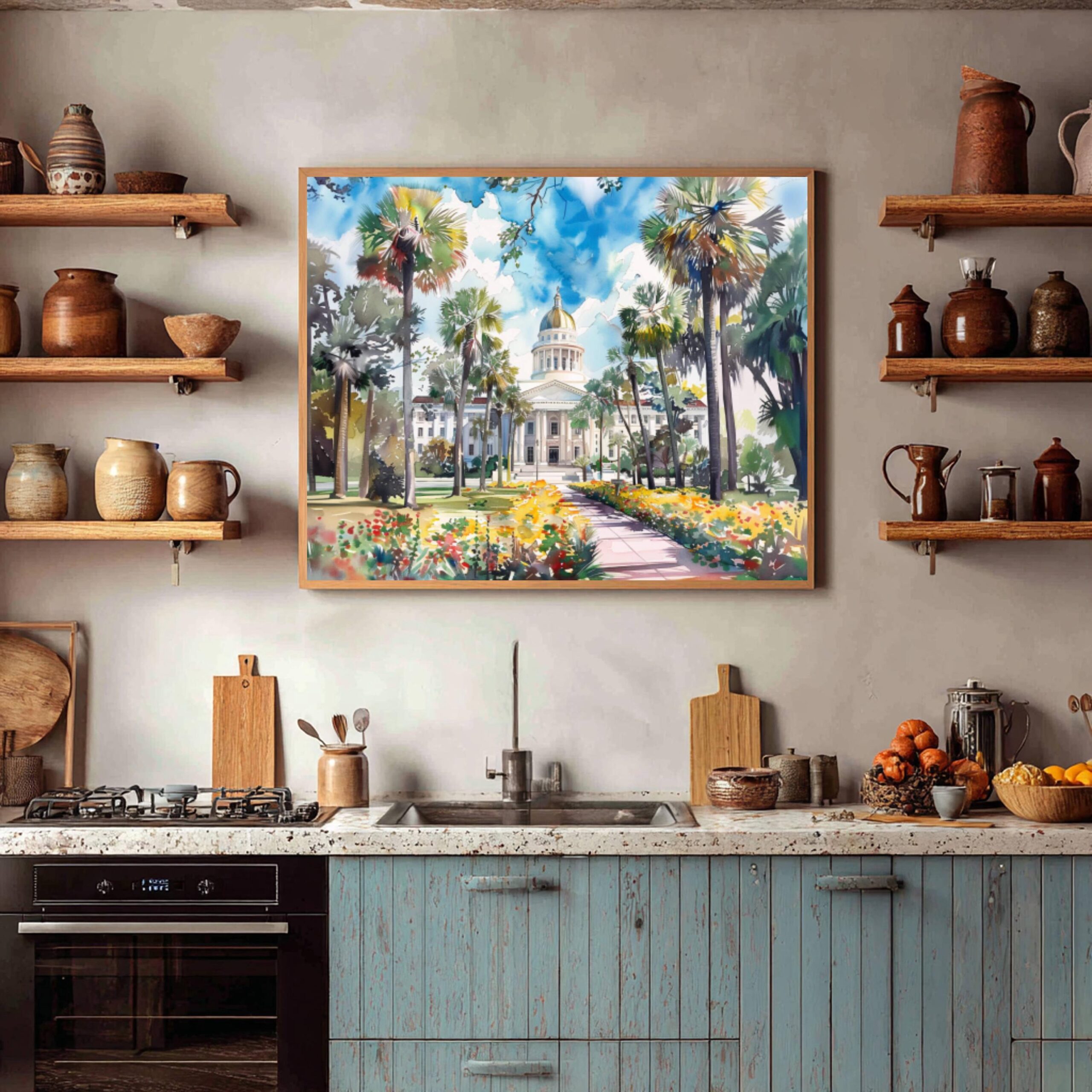 Tallahassee Florida USA Watercolor Print: Travel Art Poster - Image 7