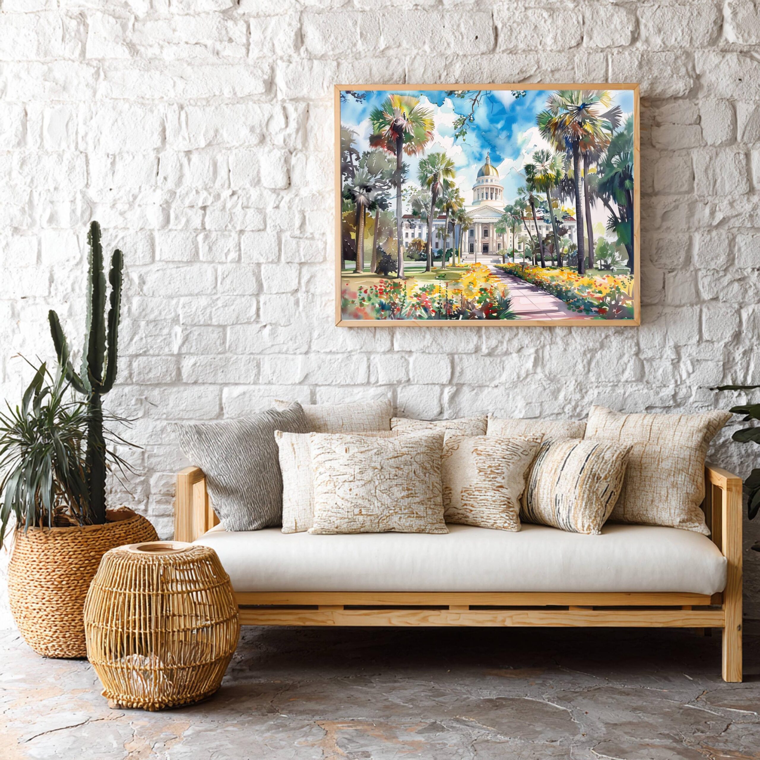 Tallahassee Florida USA Watercolor Print: Travel Art Poster - Image 4