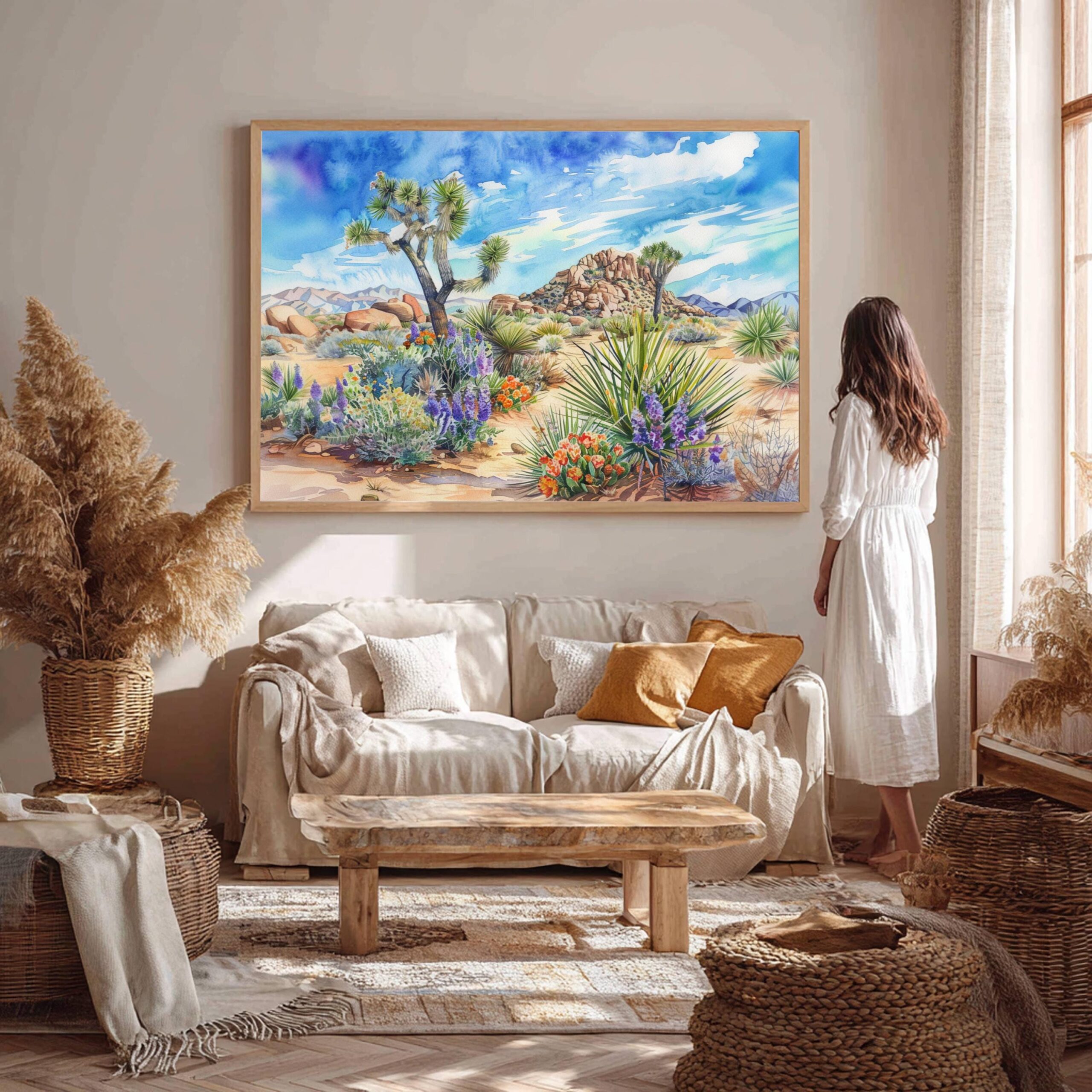 Joshua Tree National Park California Watercolor Print: USA Travel Art Poster - Image 7