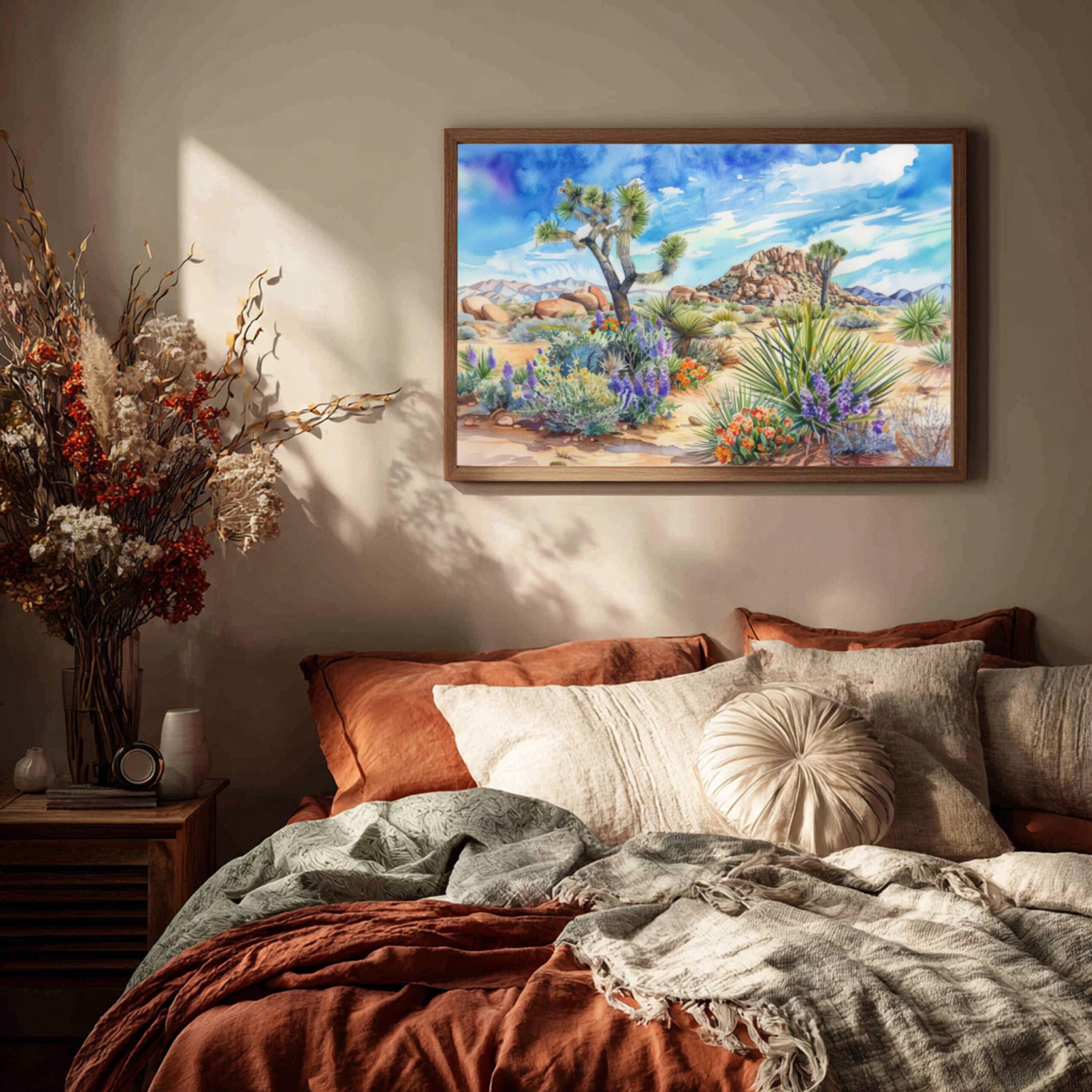 Joshua Tree National Park California Watercolor Print: USA Travel Art Poster - Image 9