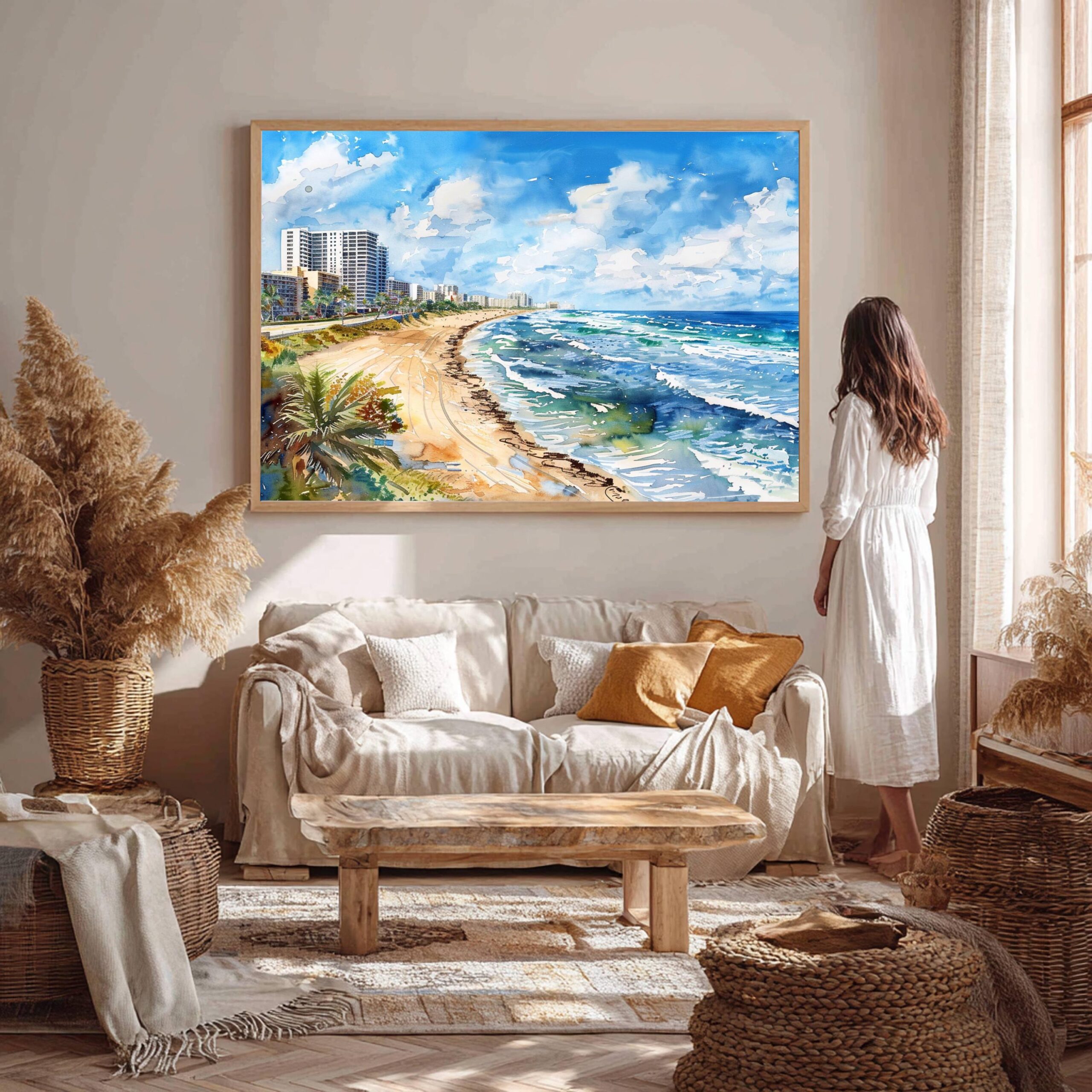 Fort Lauderdale Florida USA Watercolor Print: Travel Art Poster - Image 6