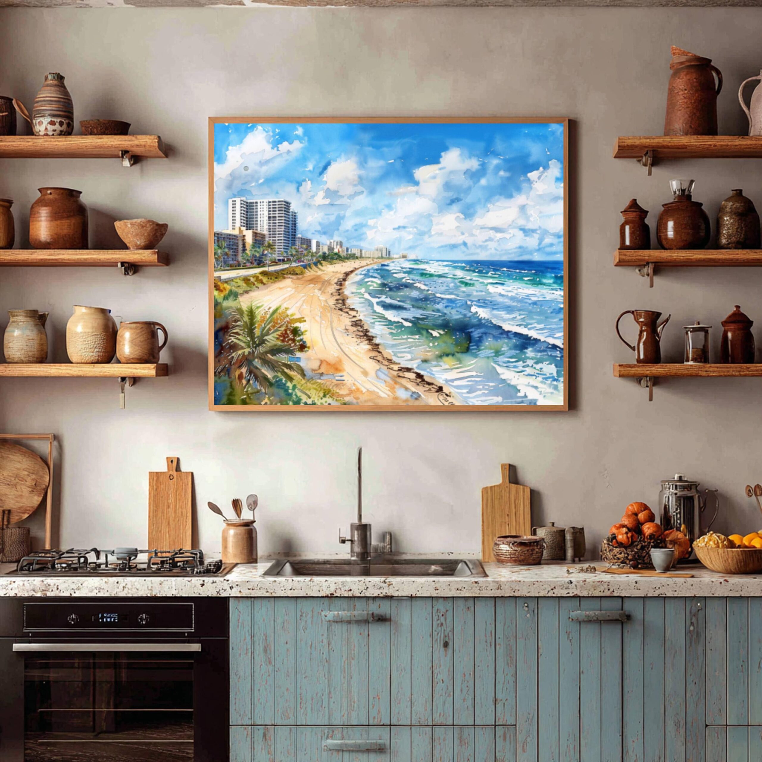 Fort Lauderdale Florida USA Watercolor Print: Travel Art Poster - Image 7