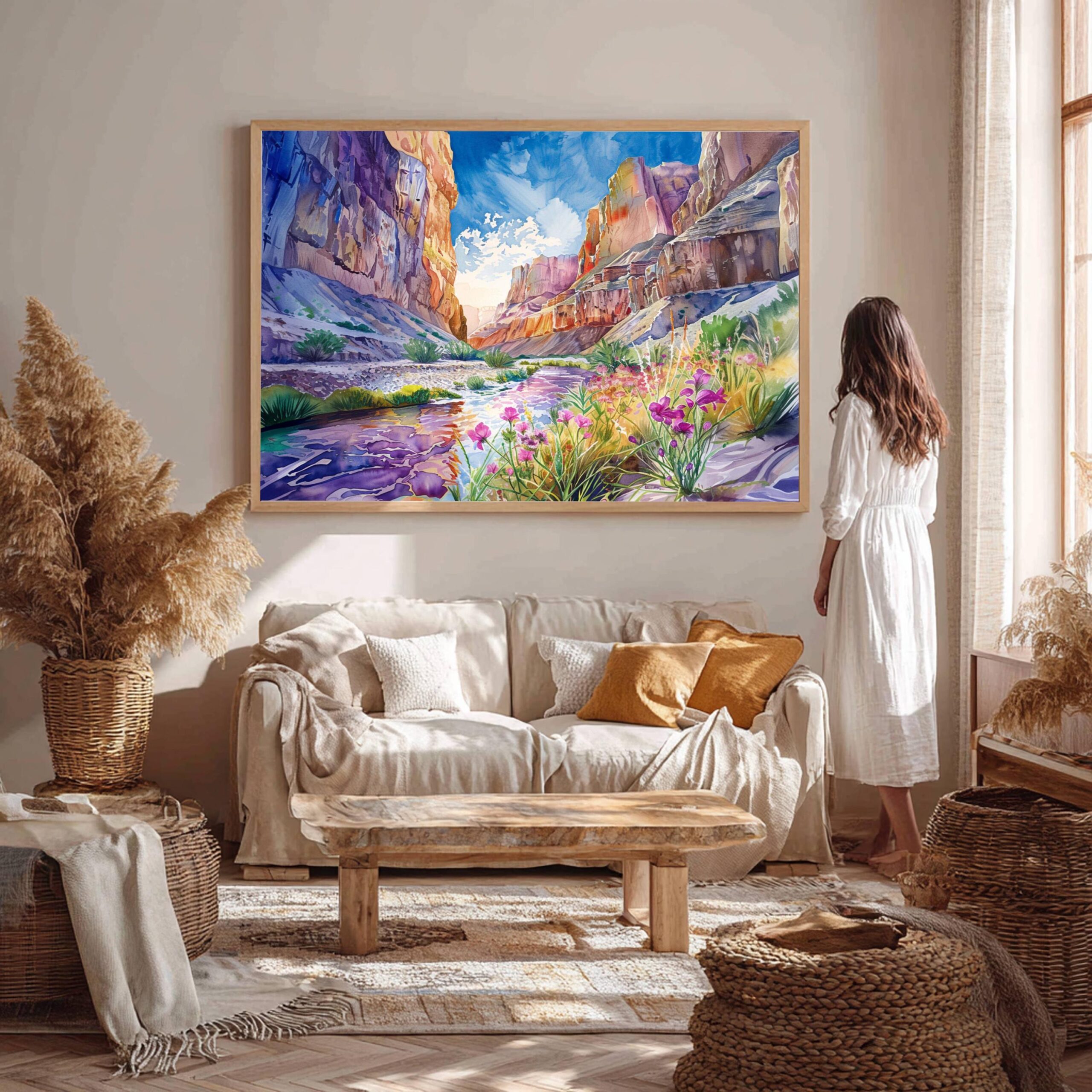 Big Bend National Park Texas USA Watercolor: Travel Art Poster - Image 6