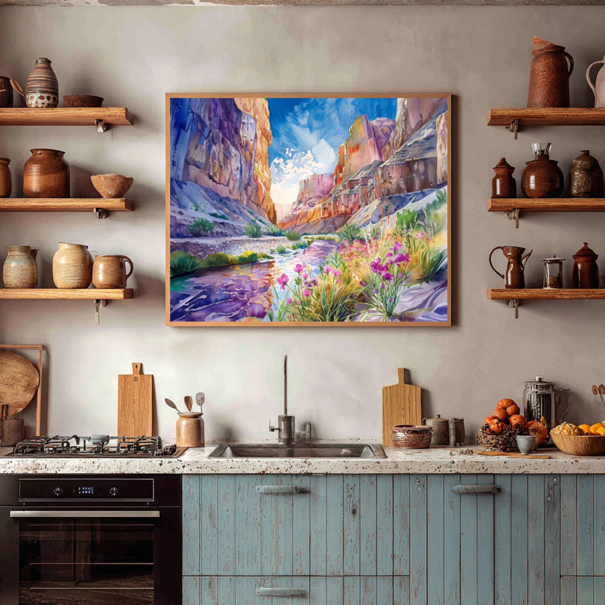 Big Bend National Park Texas USA Watercolor: Travel Art Poster - Image 7