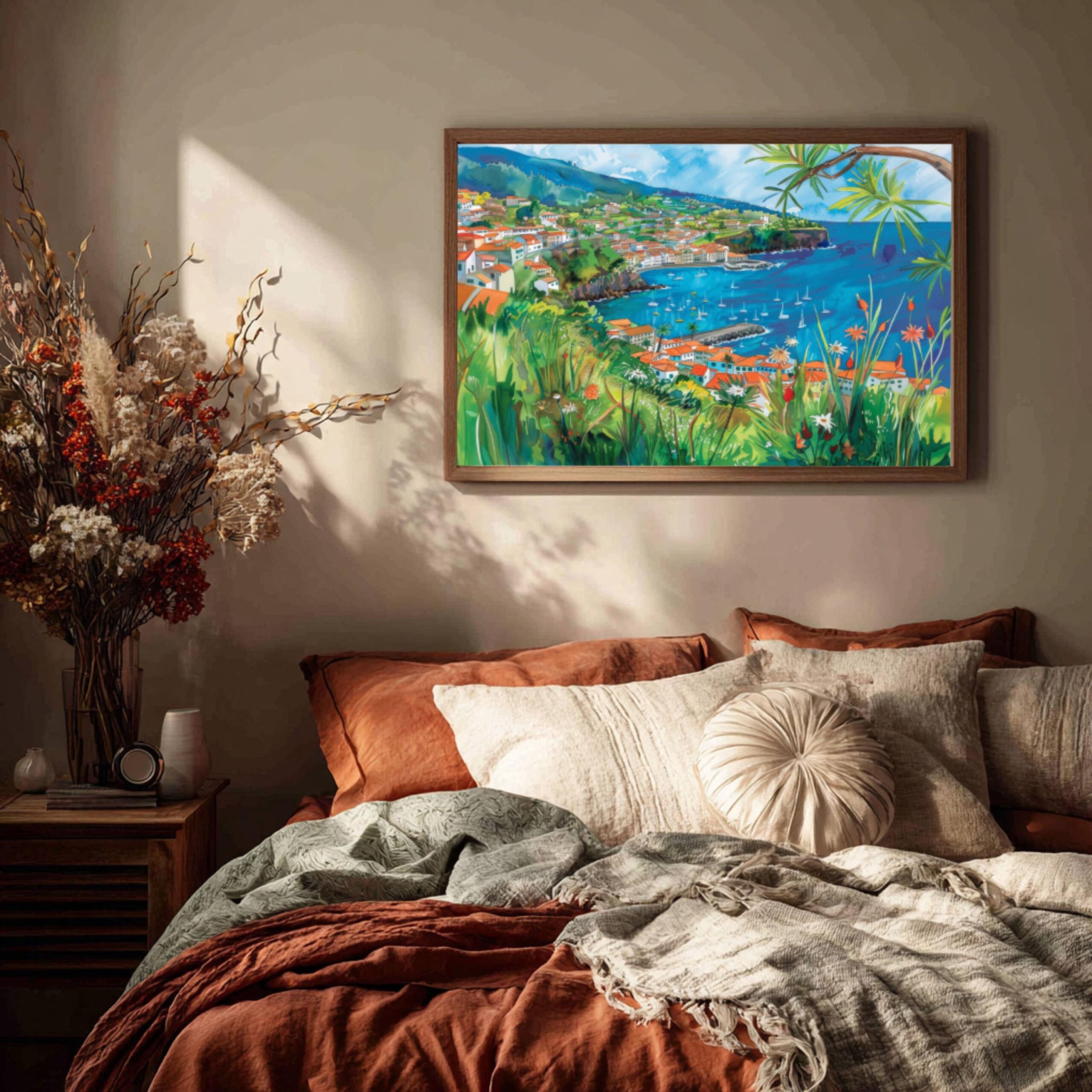Madeira Island Portugal Europe Watercolor: Vacation Travel Art Poster - Image 9