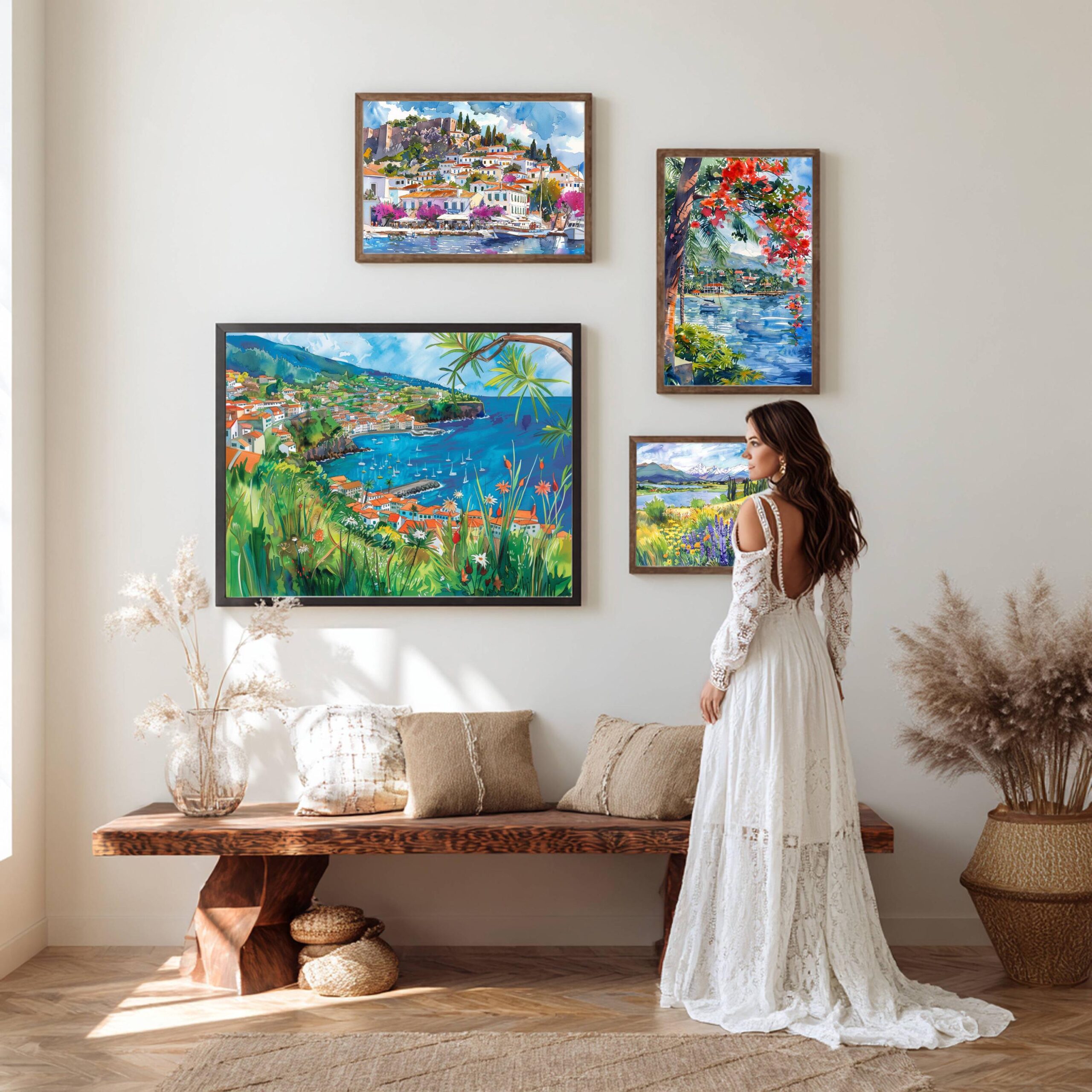 Madeira Island Portugal Europe Watercolor: Vacation Travel Art Poster - Image 10
