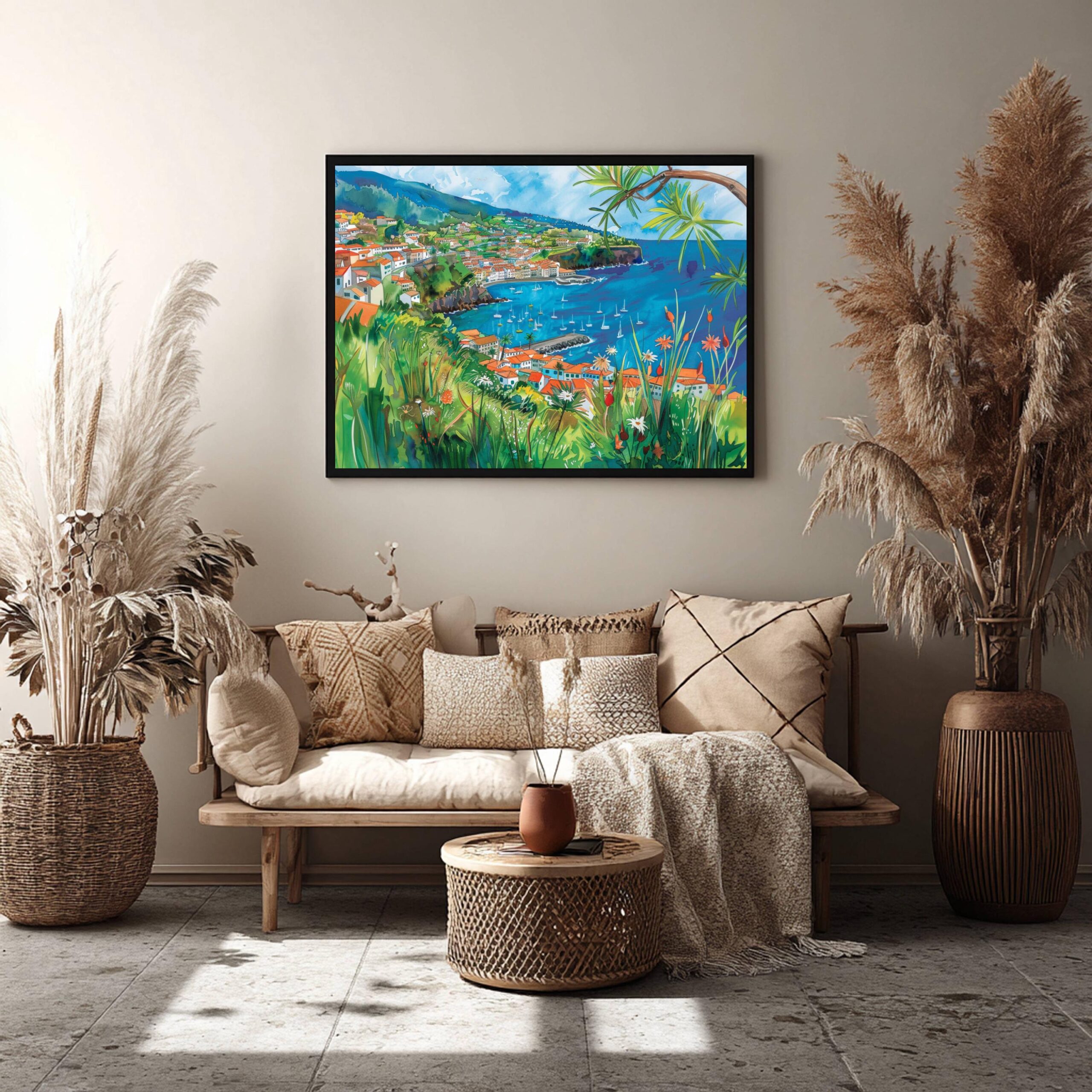 Madeira Island Portugal Europe Watercolor: Vacation Travel Art Poster - Image 7
