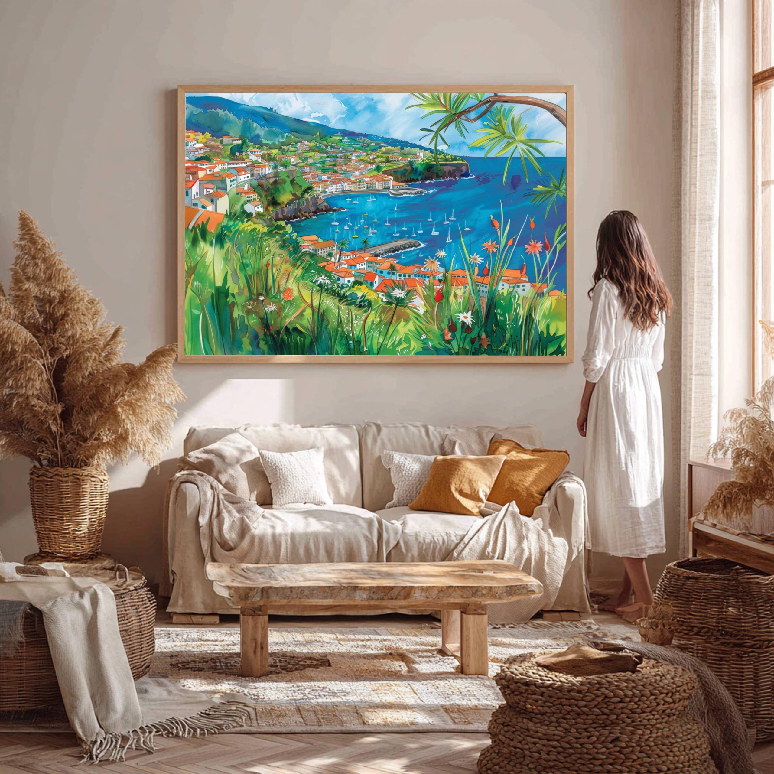 Madeira Island Portugal Europe Watercolor: Vacation Travel Art Poster - Image 6