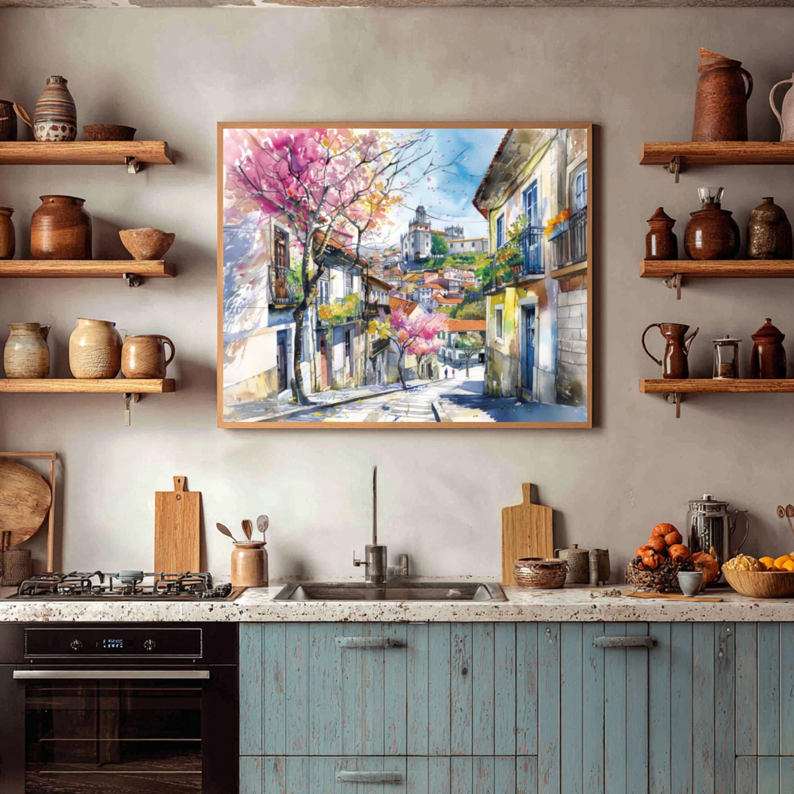 Viana do Castelo Portugal Europe Watercolor: Vacation Travel Art Poster - Image 8