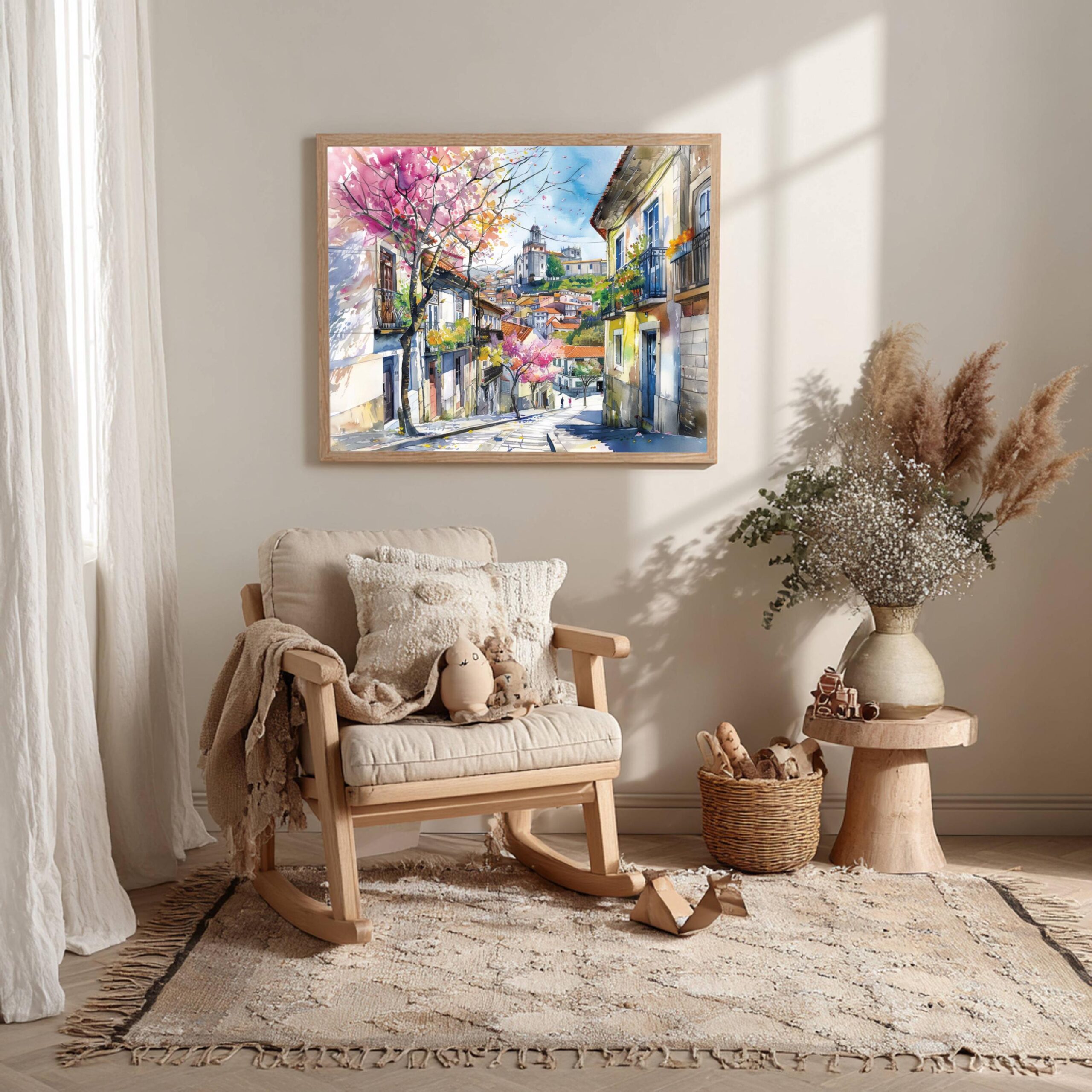 Viana do Castelo Portugal Europe Watercolor: Vacation Travel Art Poster - Image 3