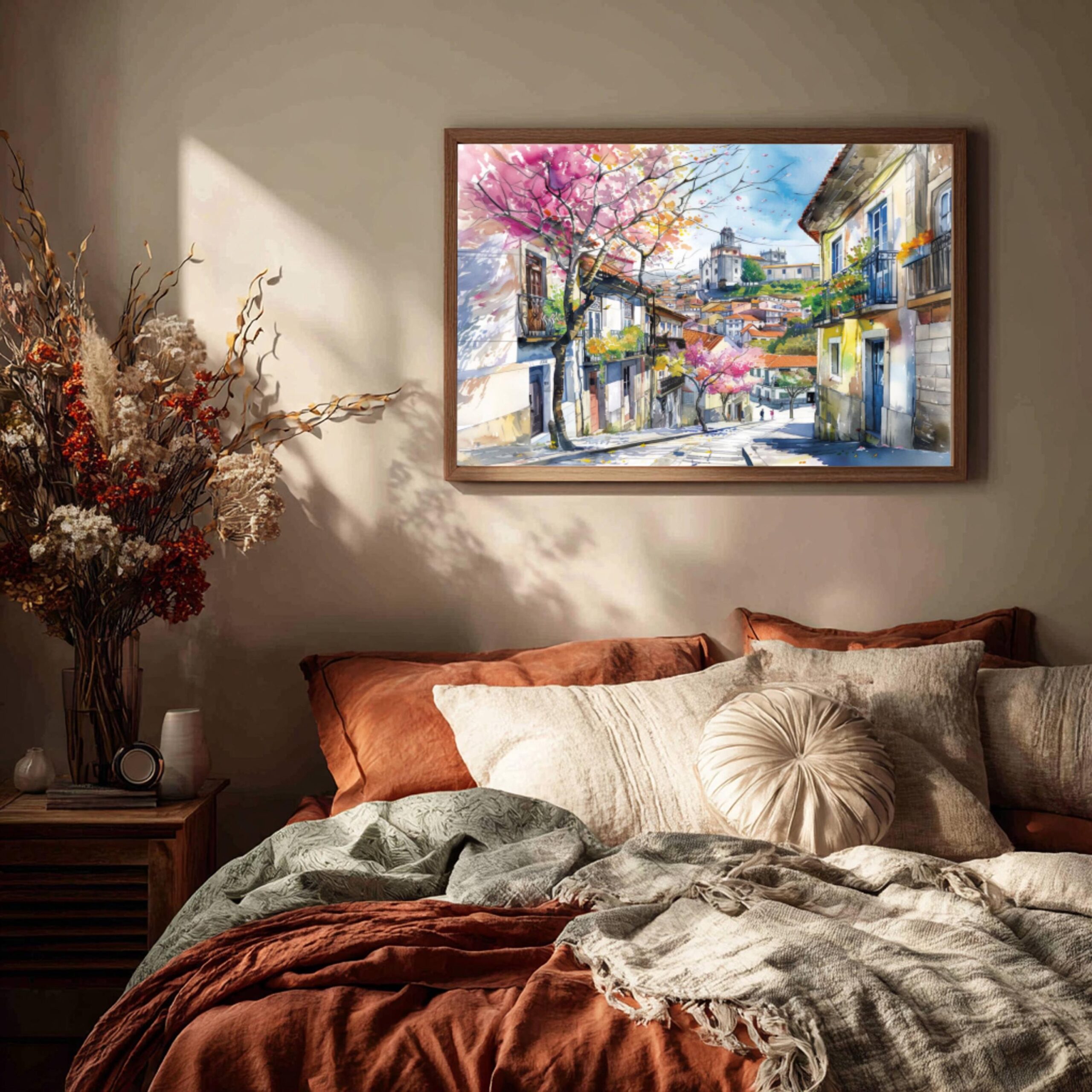 Viana do Castelo Portugal Europe Watercolor: Vacation Travel Art Poster - Image 9
