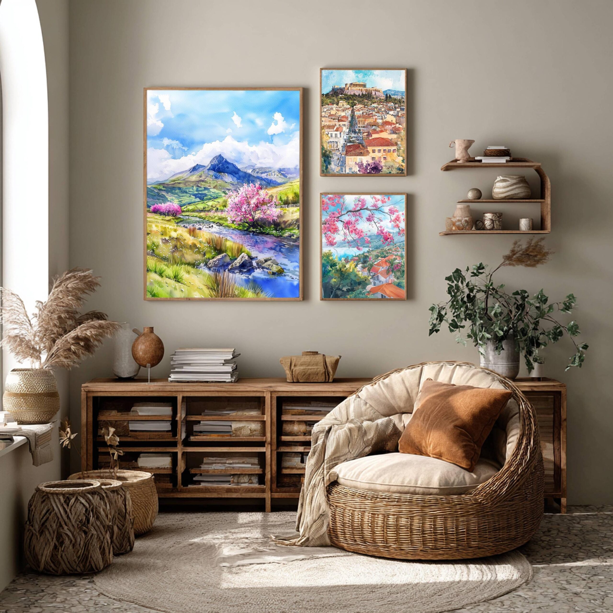 Brecon Beacons Wales UK Watercolor: Welsh UK Mountains Poster - Image 8