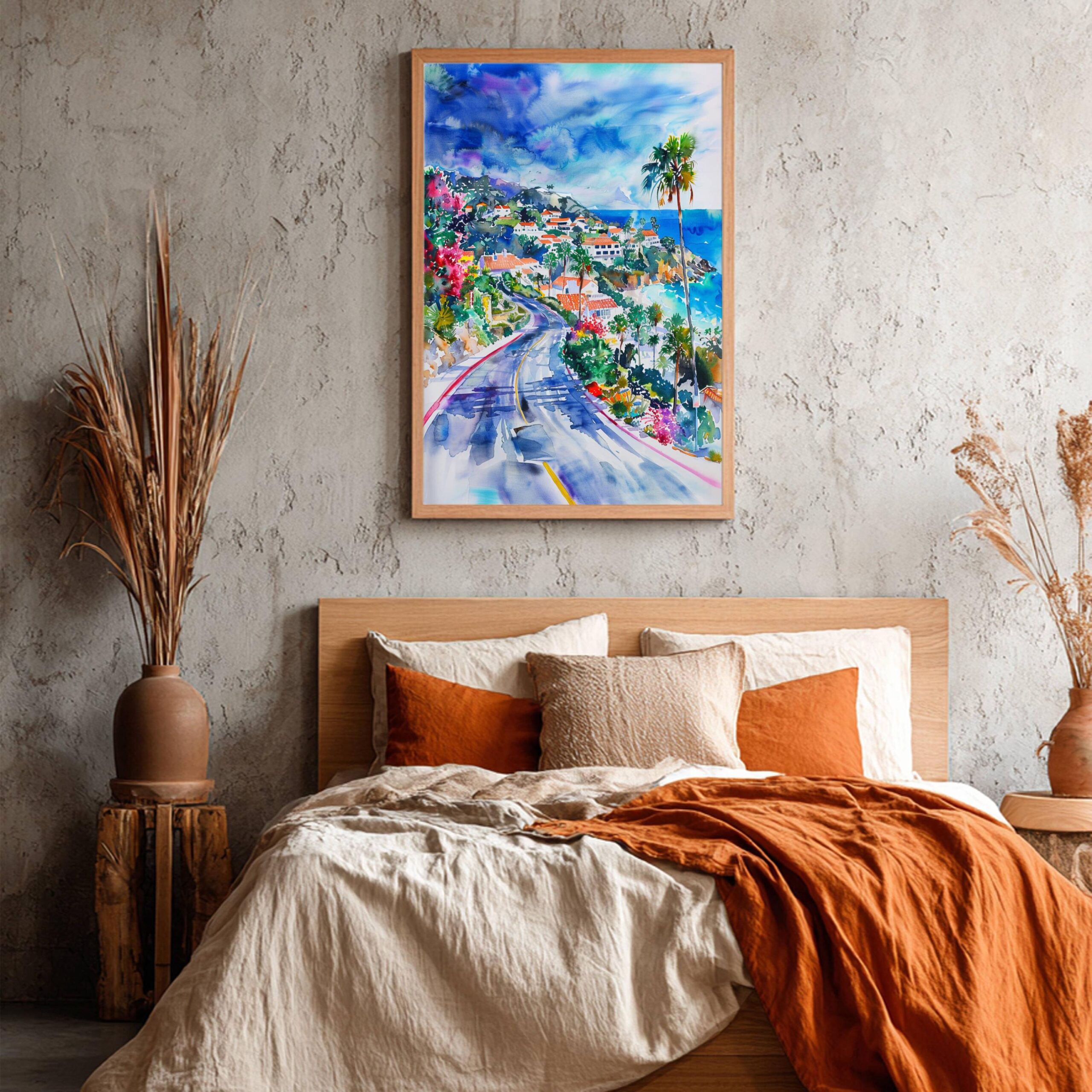 Laguna Beach California USA Watercolor Print: American Travel Poster - Image 7