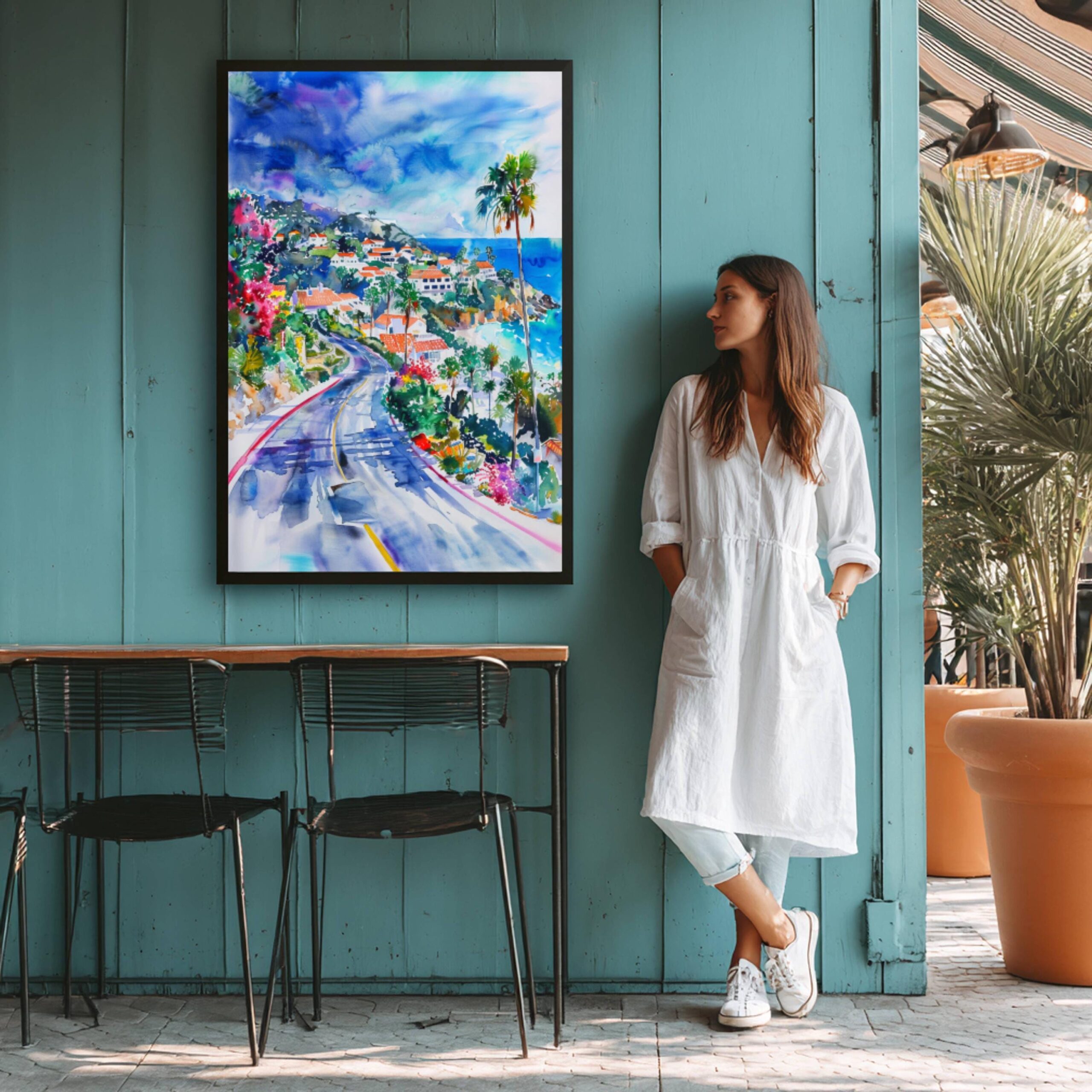 Laguna Beach California USA Watercolor Print: American Travel Poster - Image 6