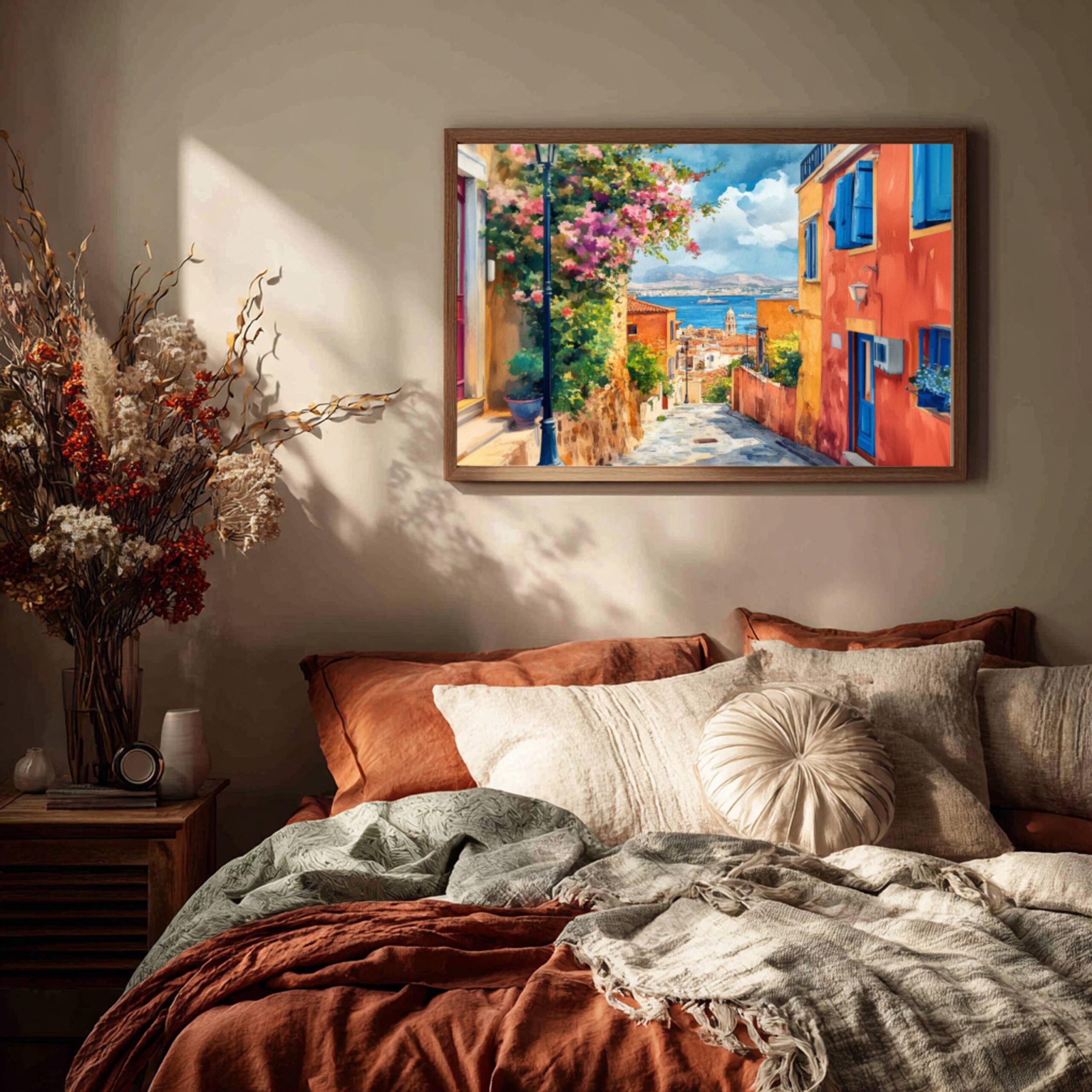 Chania Crete Greece Europe Watercolor Print: Greek Travel Art Poster - Image 9