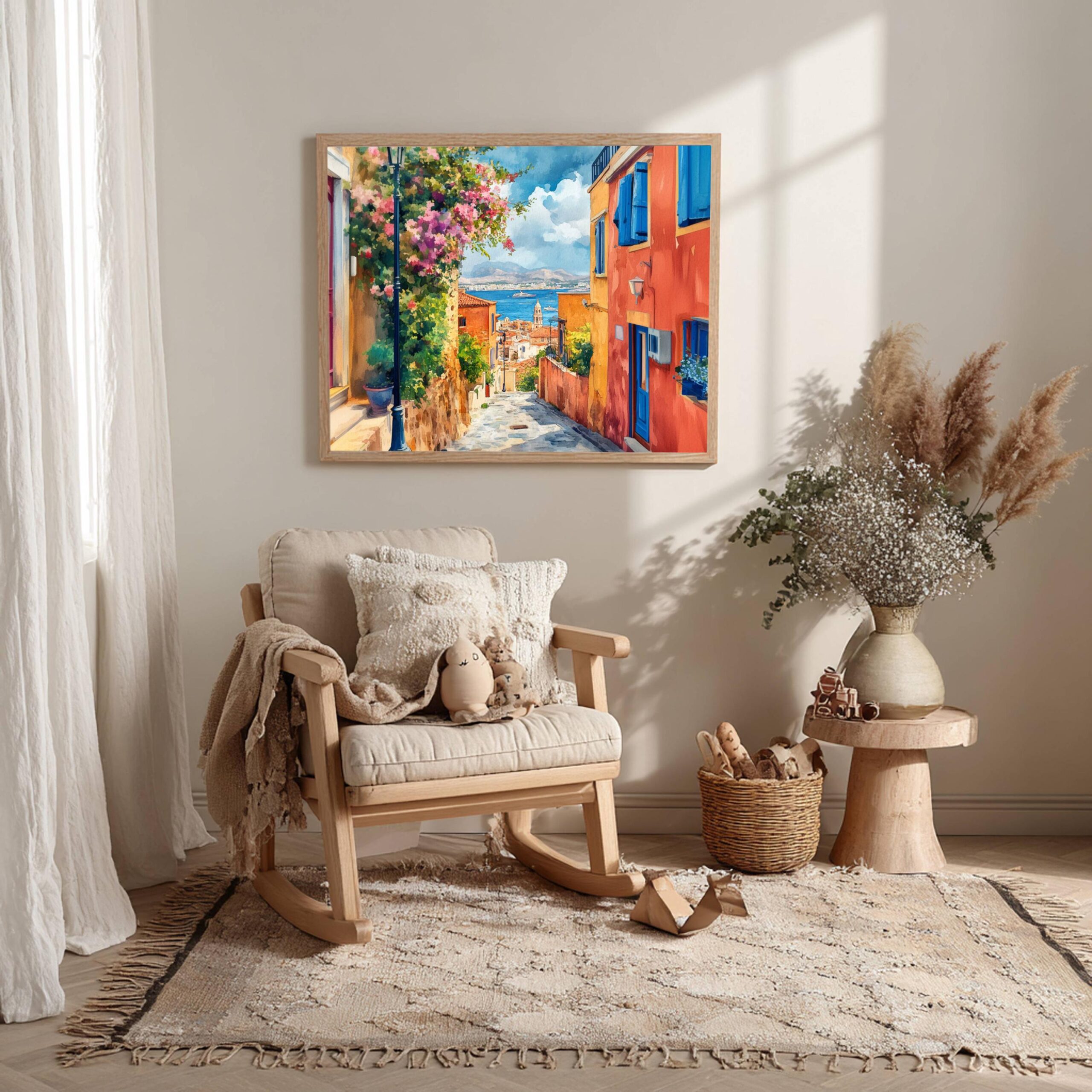Chania Crete Greece Europe Watercolor Print: Greek Travel Art Poster - Image 7
