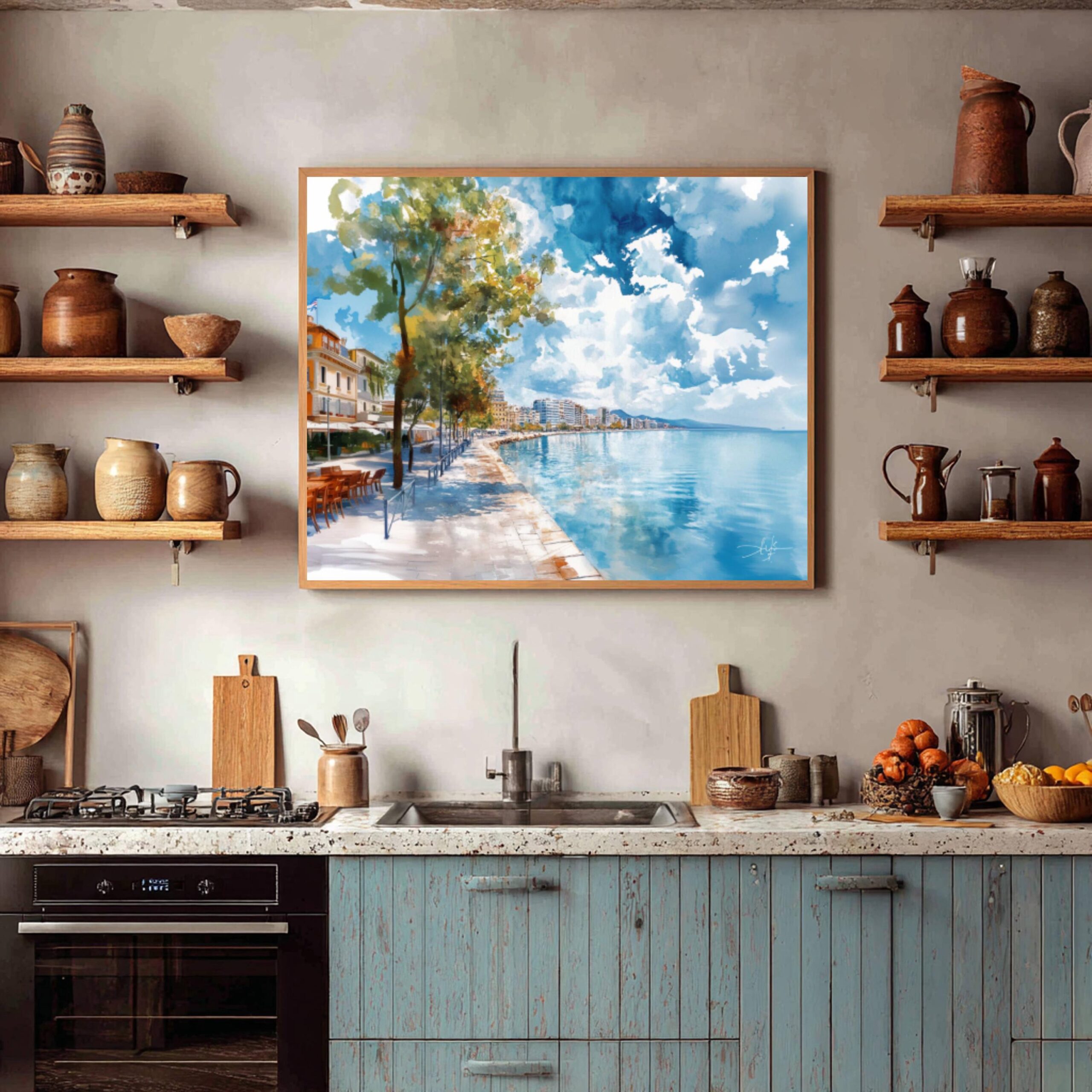 Thessaloniki Greece Watercolor: Greek Travel Art Poster - Image 8