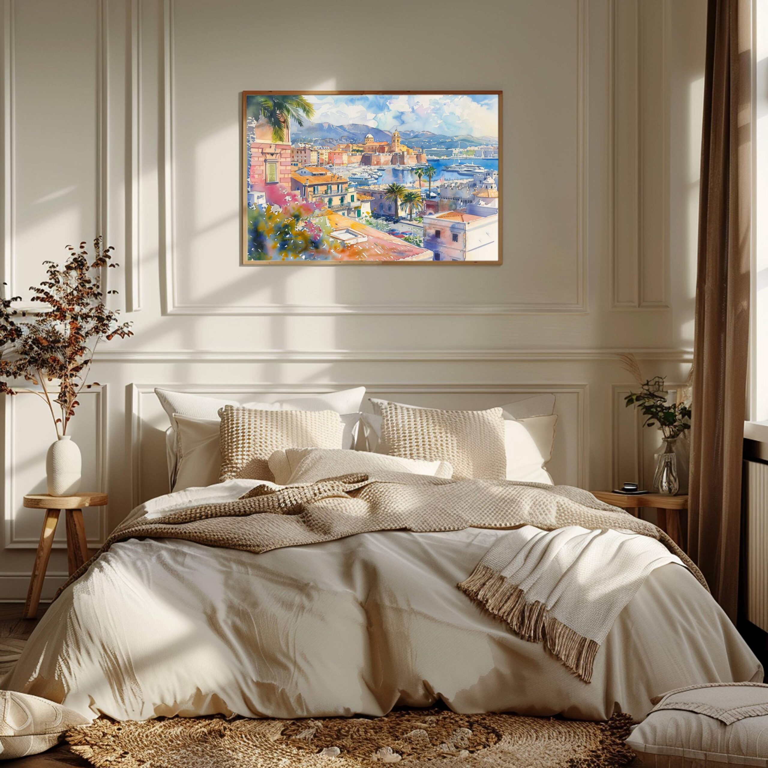 Cagliari Sardinia Italy Watercolor Print: Europe Travel Art Poster - Image 5