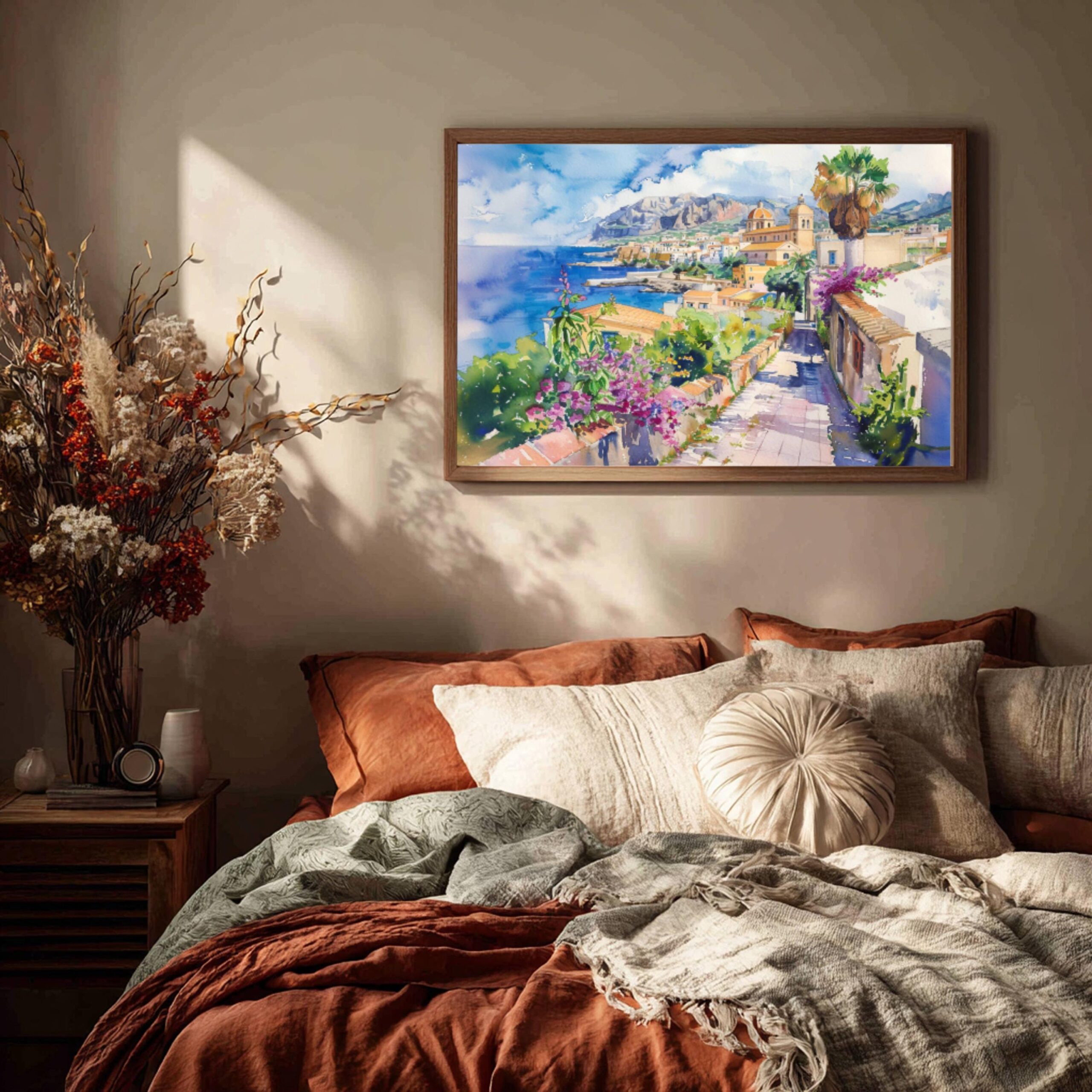 San Vito Lo Capo Sicily Italy Watercolor: Italian Travel Art Poster - Image 9
