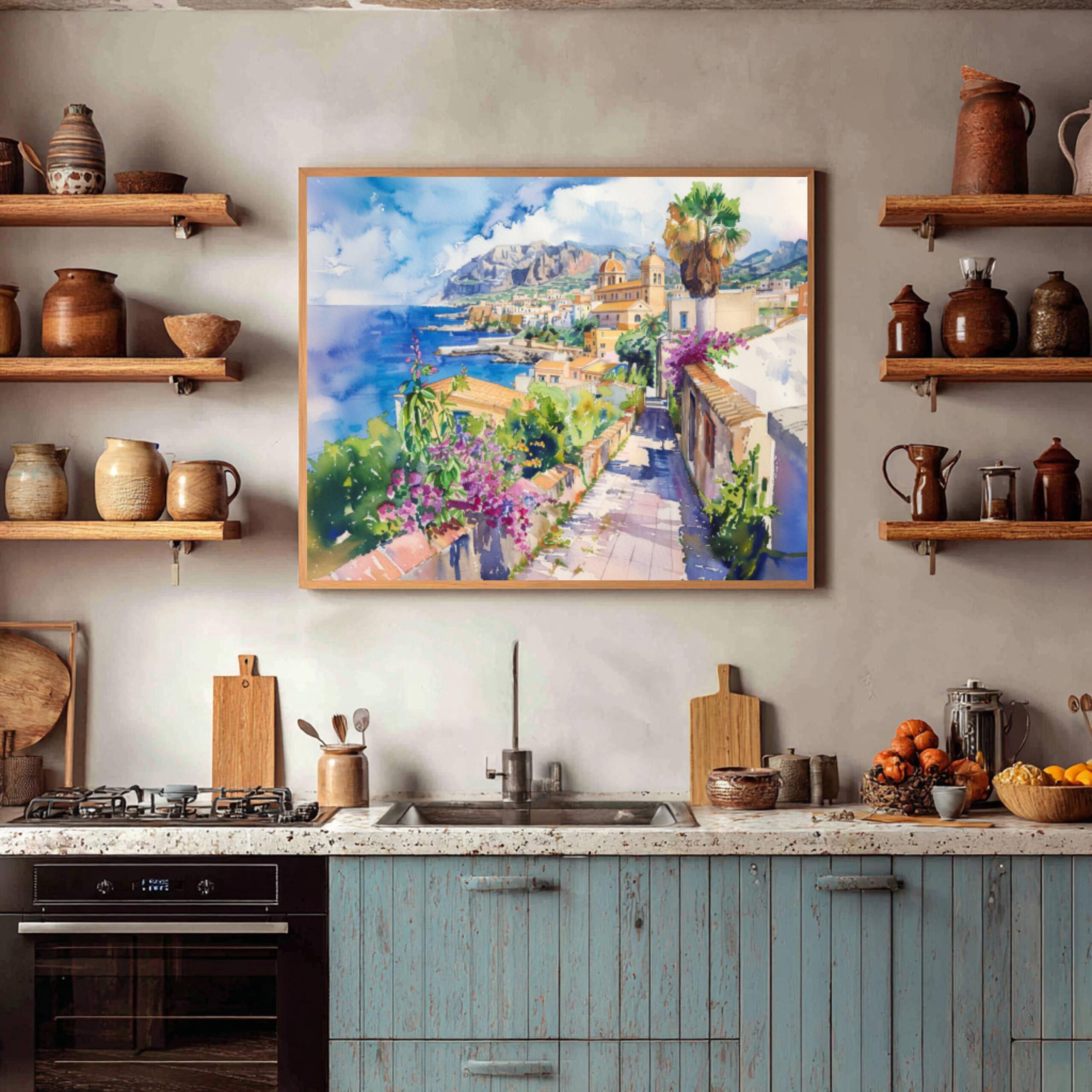 San Vito Lo Capo Sicily Italy Watercolor: Italian Travel Art Poster - Image 7
