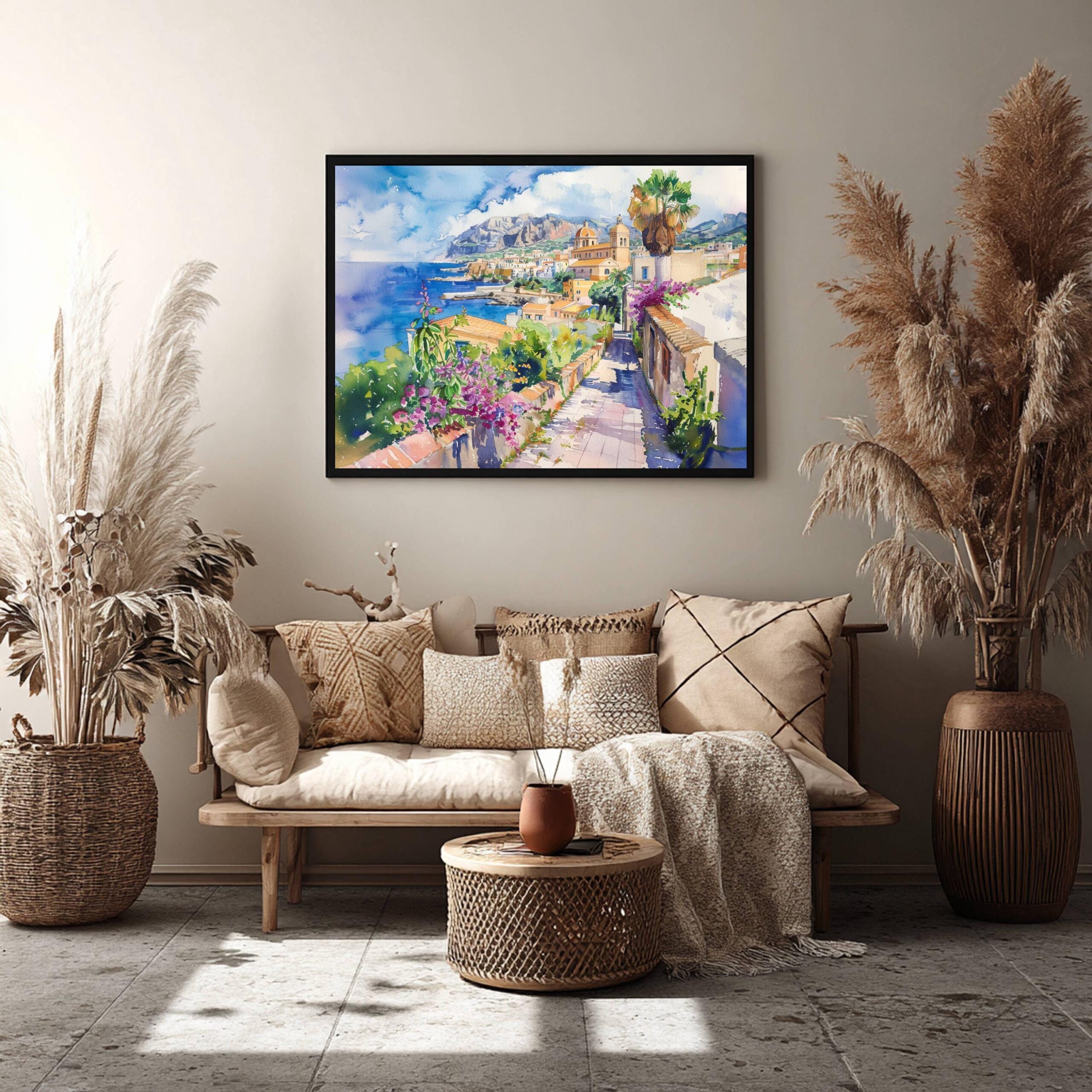 San Vito Lo Capo Sicily Italy Watercolor: Italian Travel Art Poster - Image 8