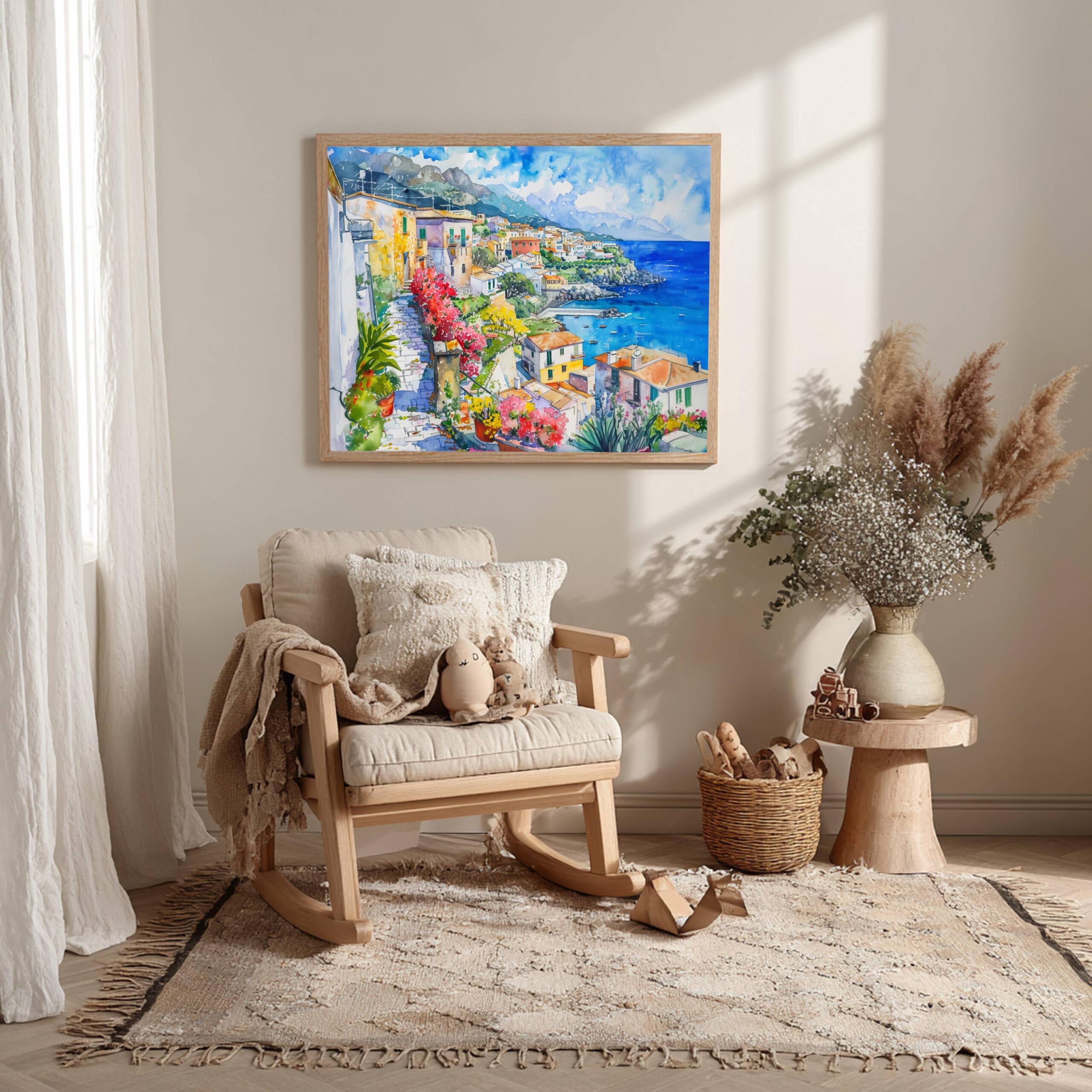 Gallipoli Apulia Southern Italy Watercolor: Italian Travel Art Poster - Image 4