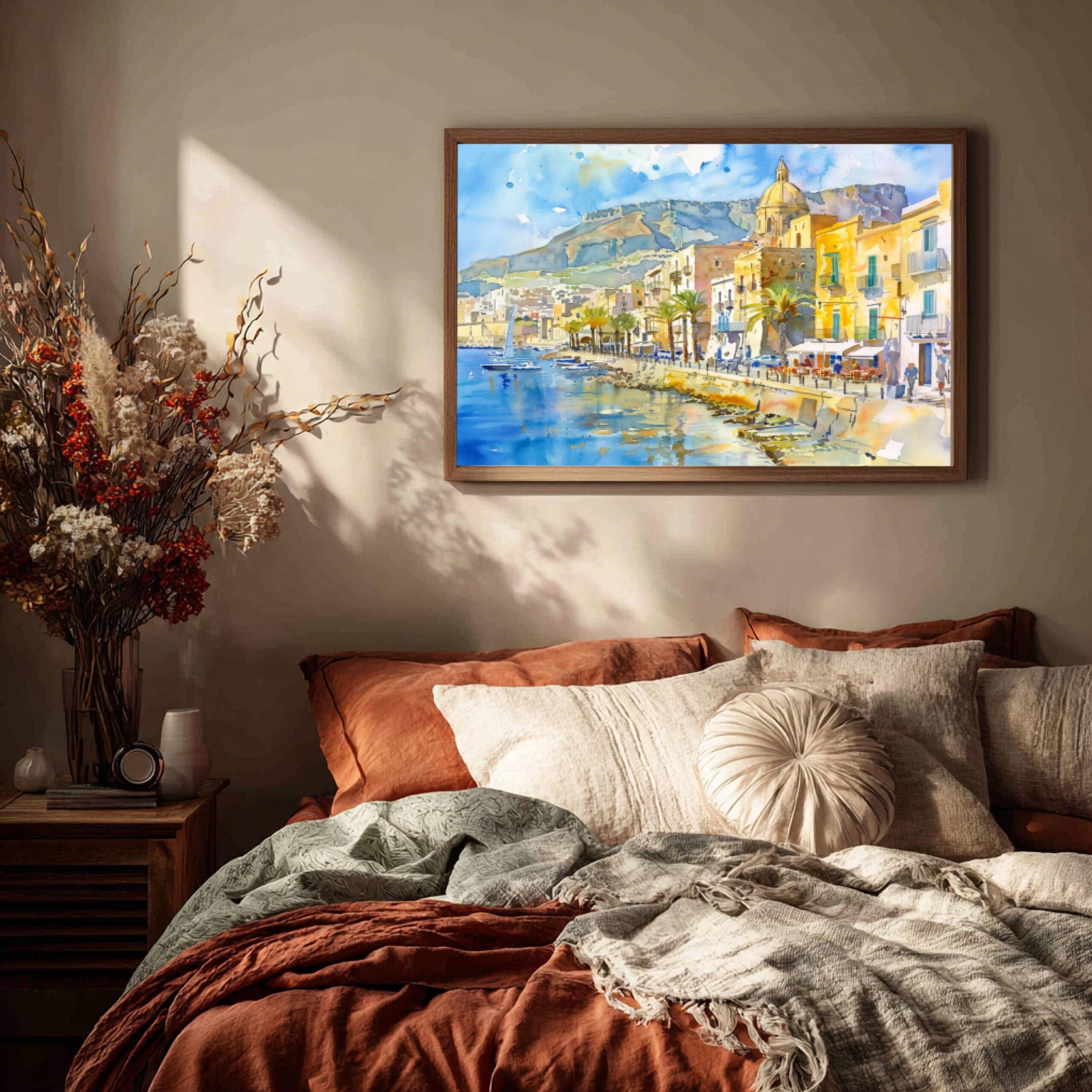 Trapani Sicily Italy Watercolor: Italian Travel Art Poster - Image 9
