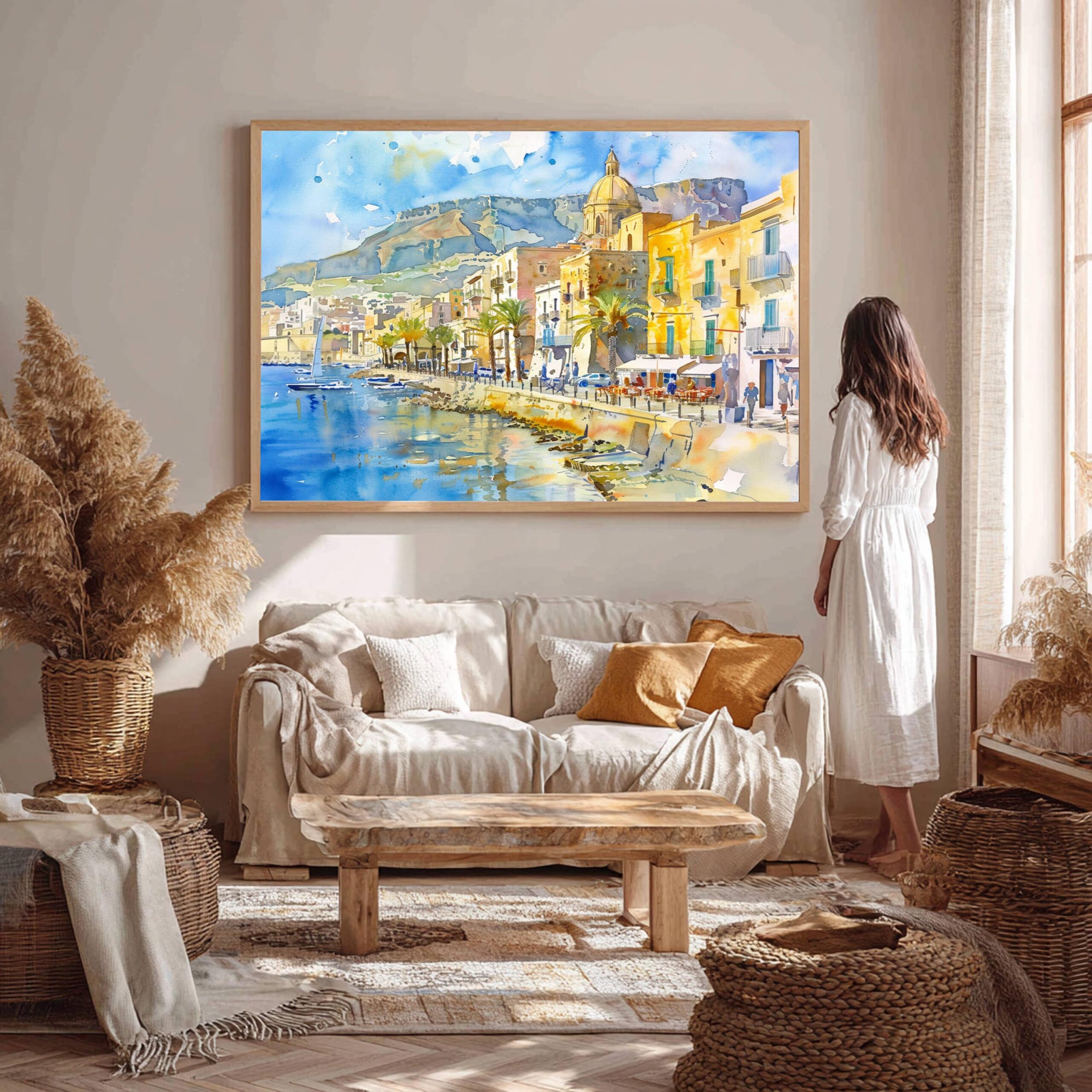 Trapani Sicily Italy Watercolor: Italian Travel Art Poster - Image 6