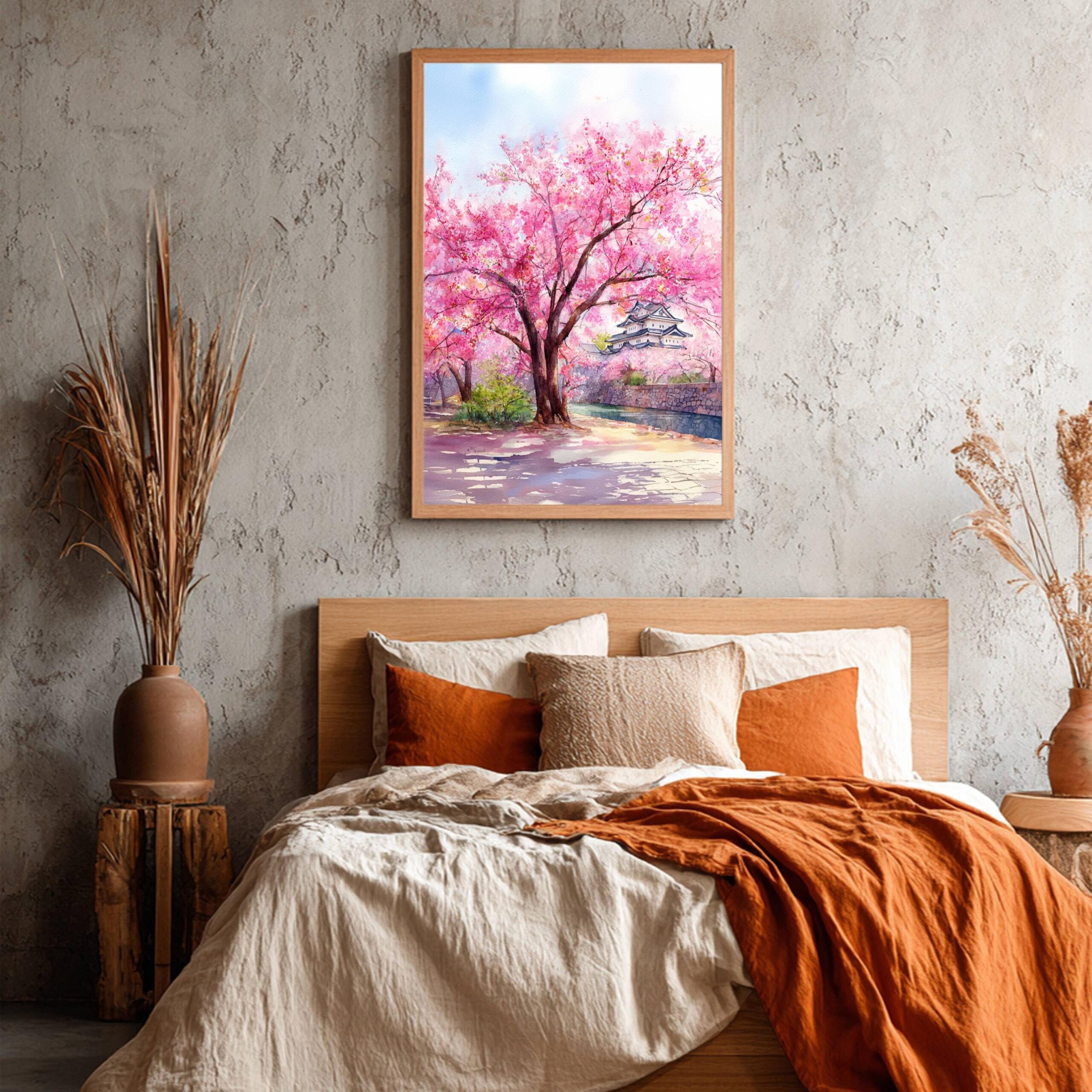 Cherry Blossom Hirosaki Japan Asia Watercolor Print: Japanese Travel Art Poster - Image 9